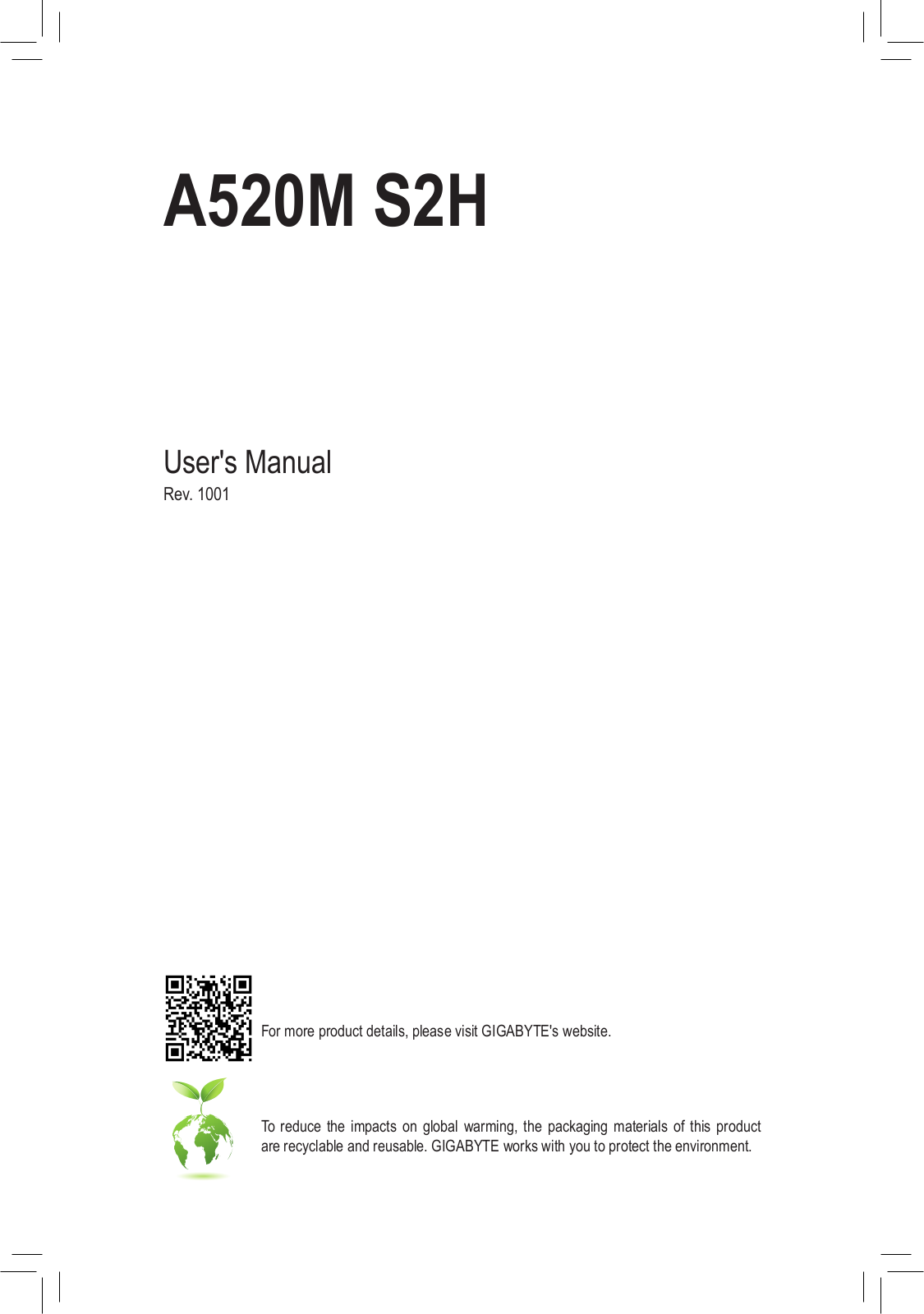 Gigabyte A520M S2H Service Manual