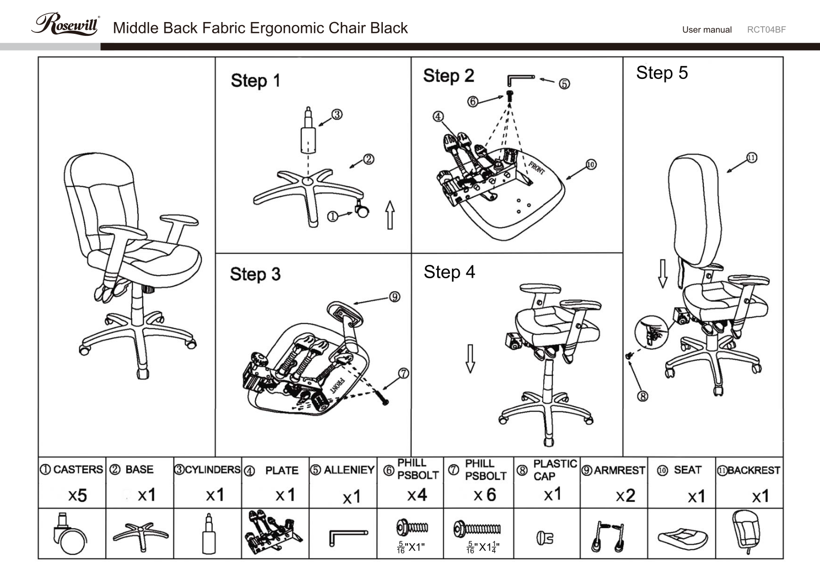 Rosewill RCTO4BF User Manual