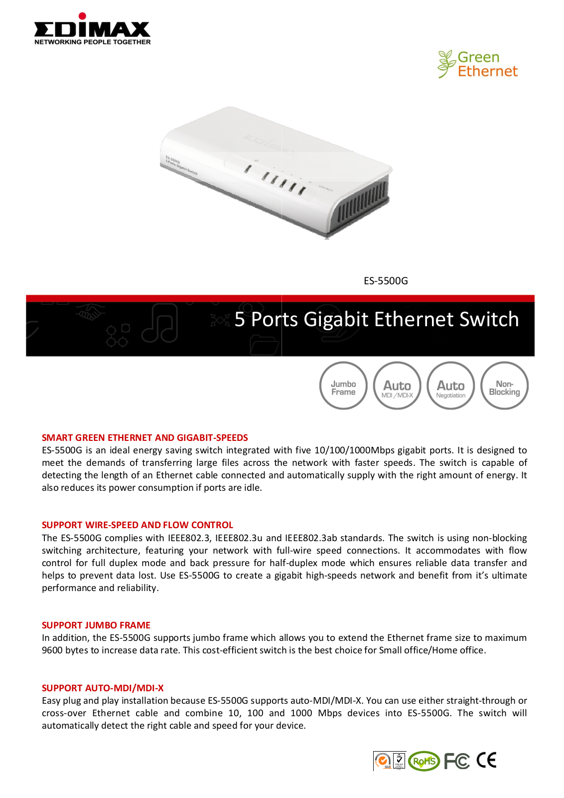 Edimax ES-5500G Service Manual