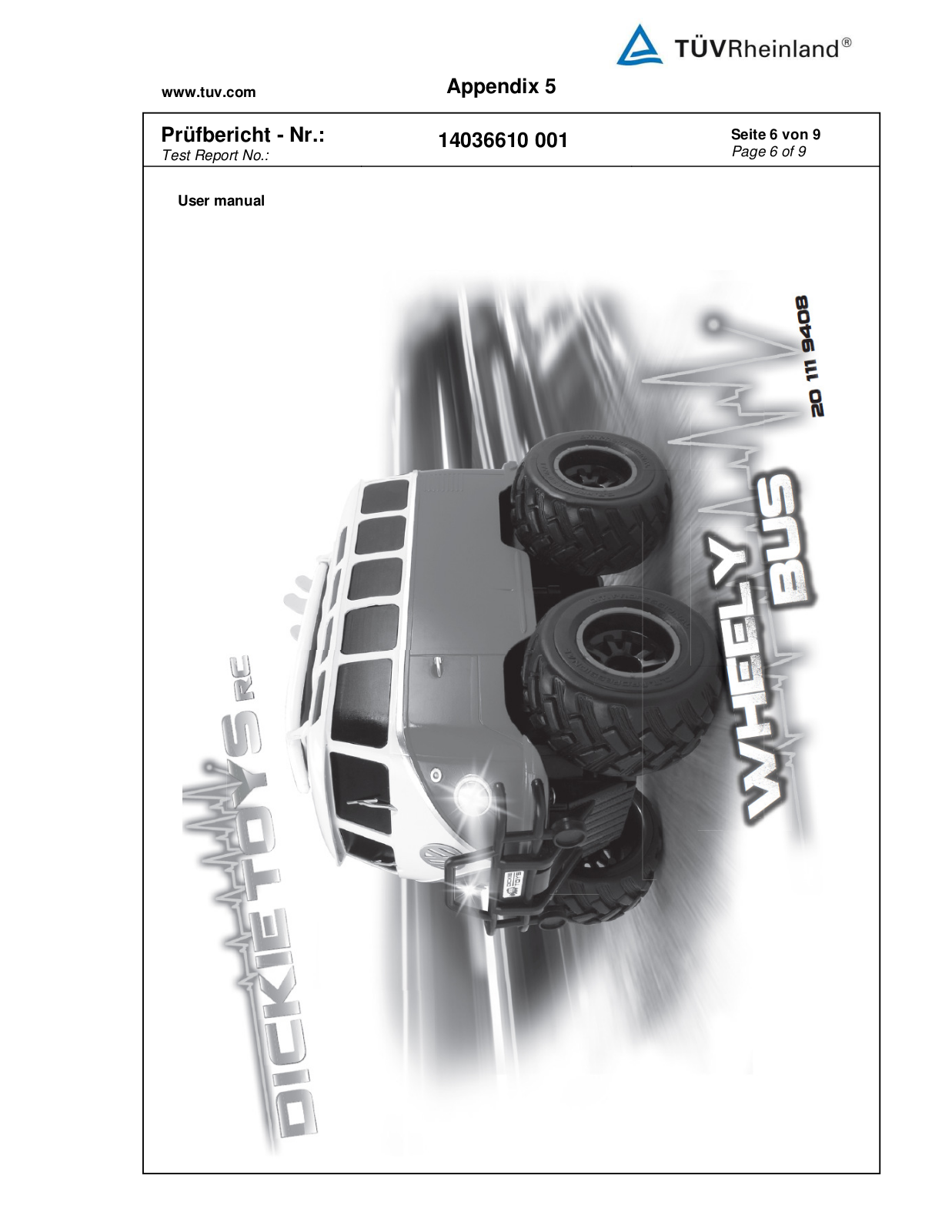 Dickie Toys 27207TX User Manual