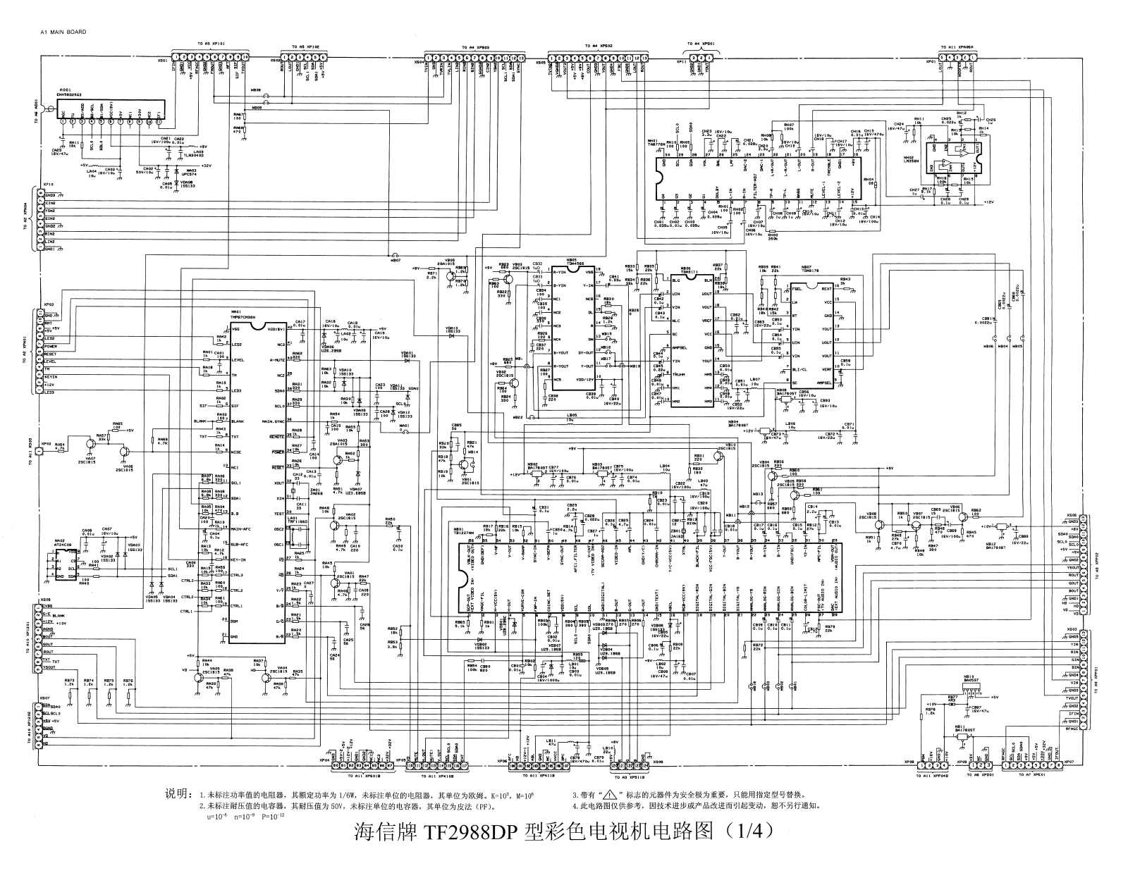 Hisense TF2988DP Schematic