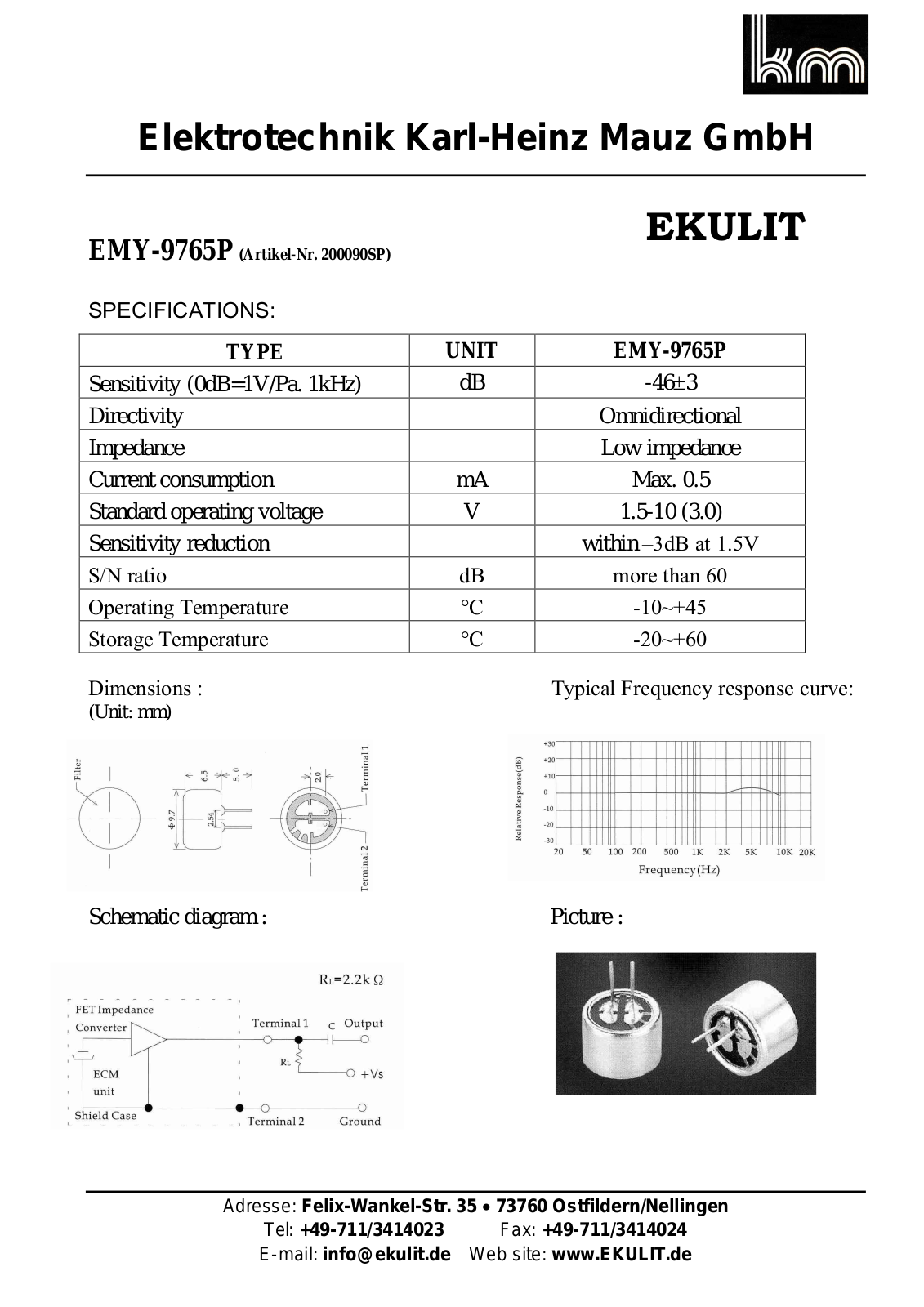 EKULIT MCE 100 Datasheet - ManualMachine.com