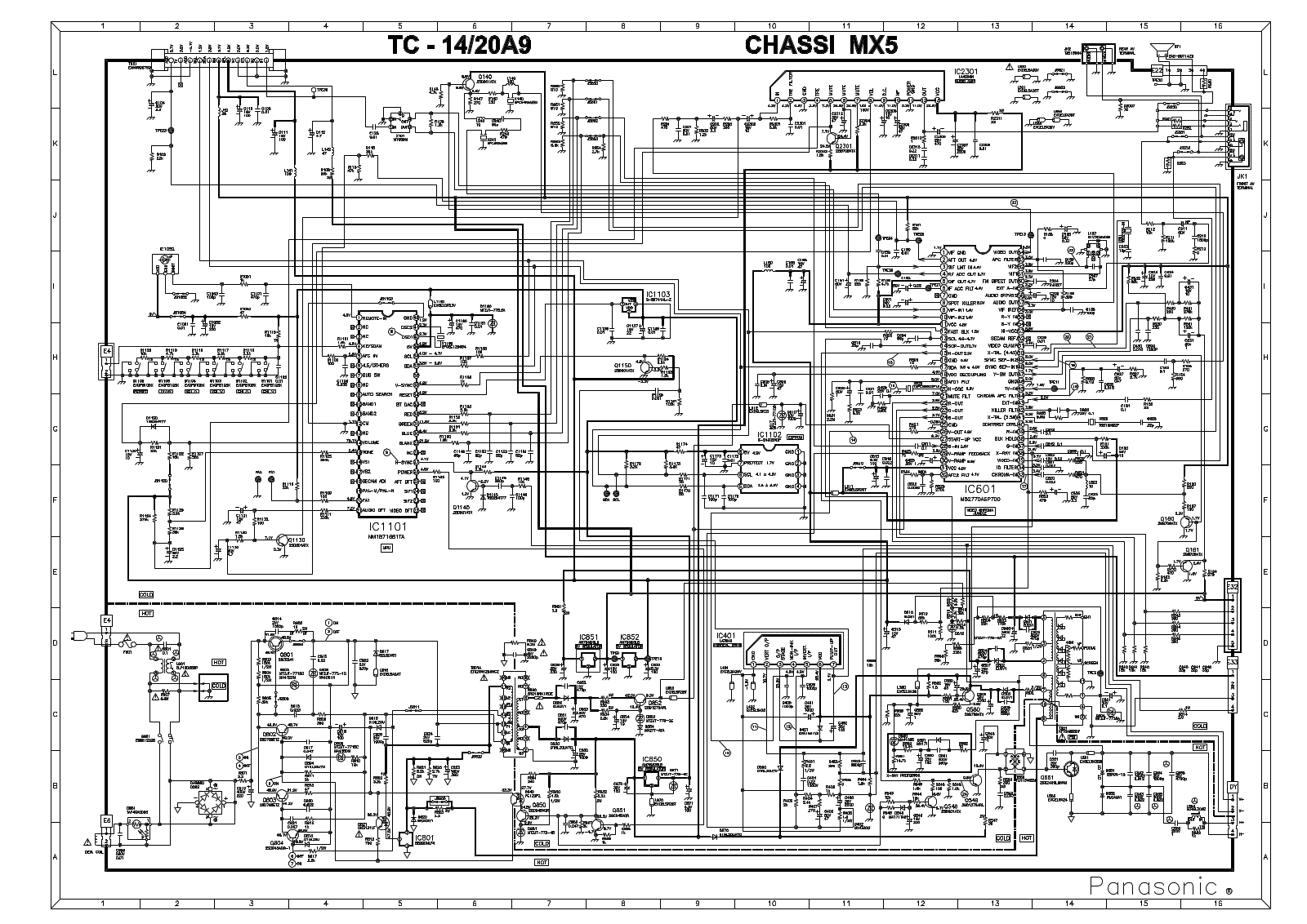 Panasonic TC 14B10P, TC-0A8, TC-14A9, TC20A8, TC-20A9 Service Manual