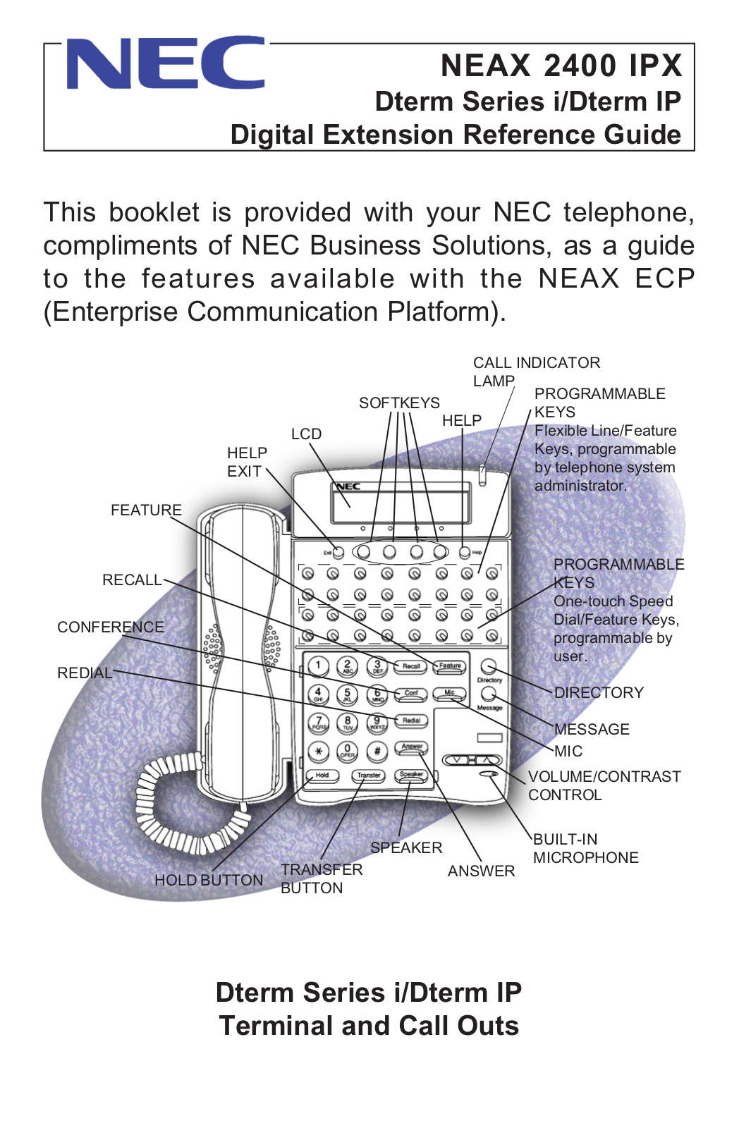 NEC NEAX 2400 IPX User Manual