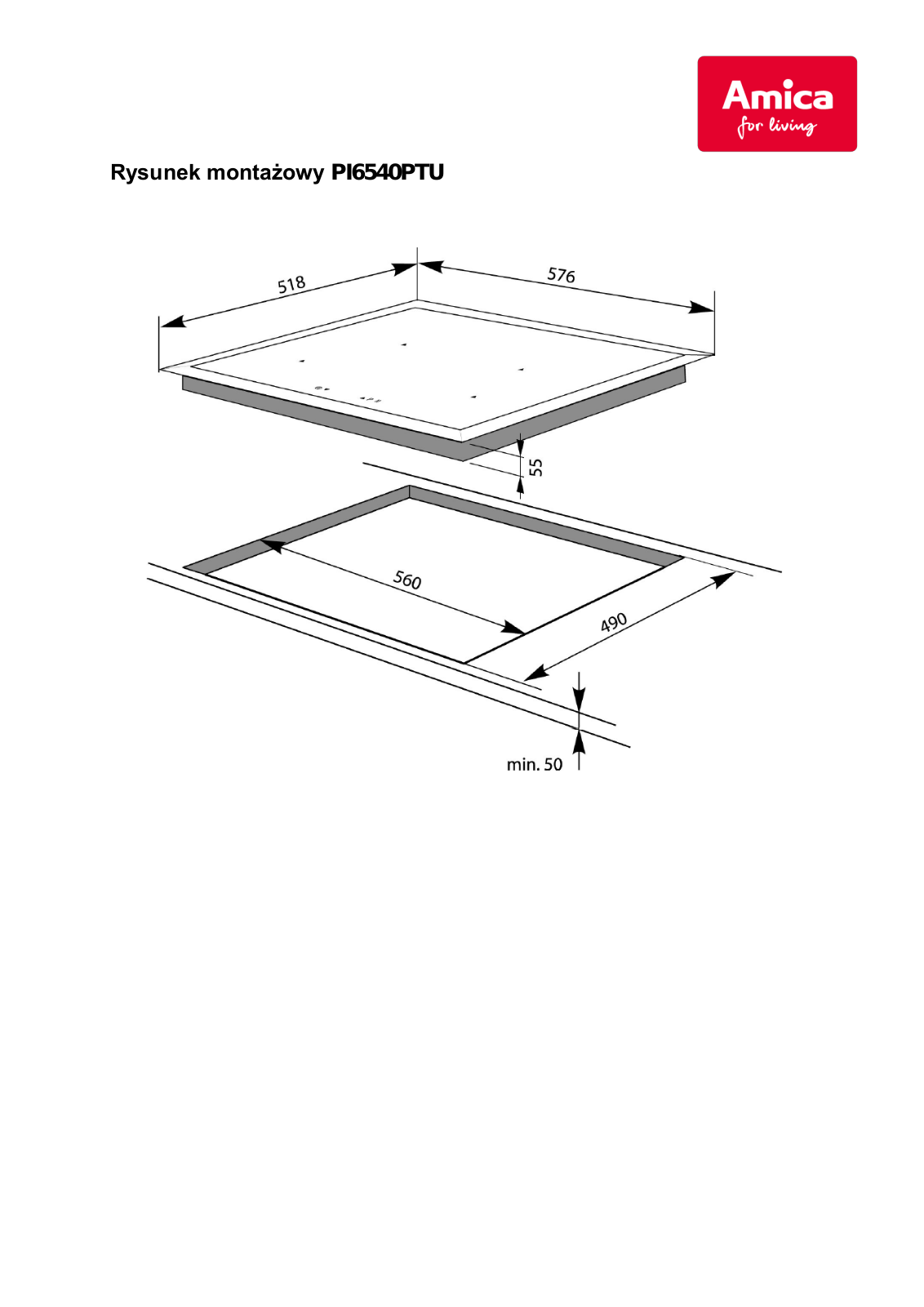 Amica PI6540PTU Diagram