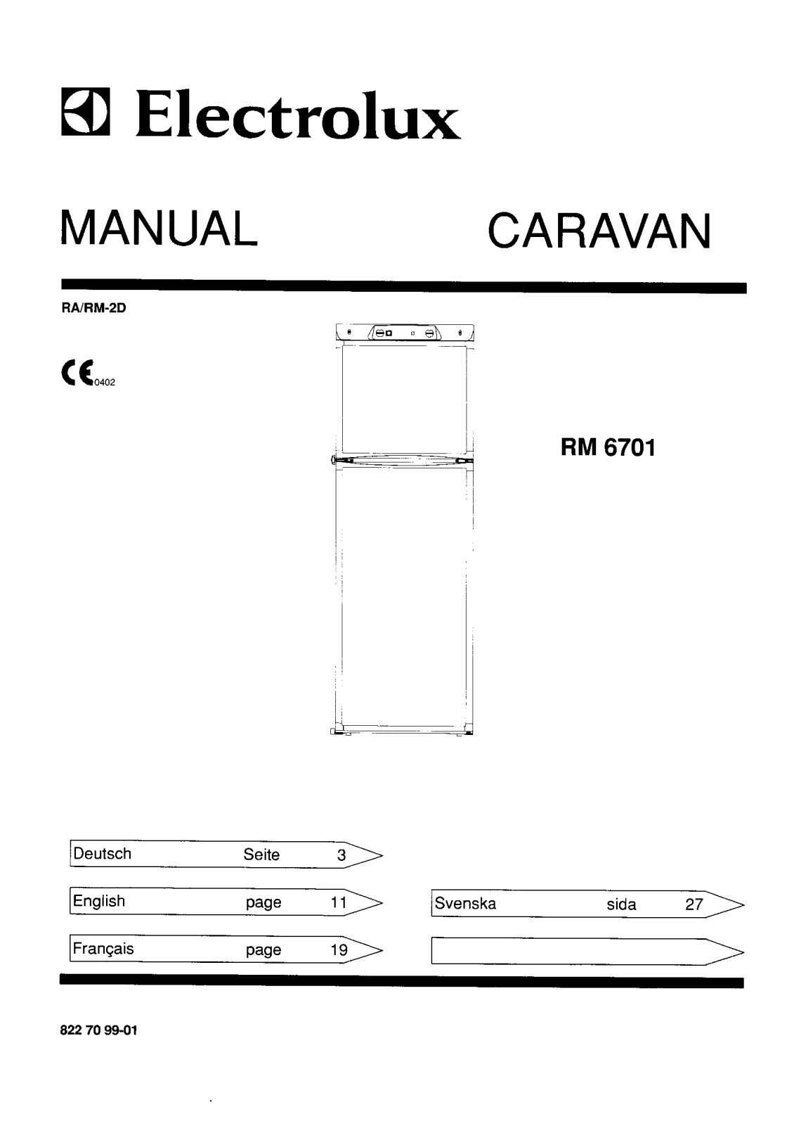 AEG RM6701 Manual