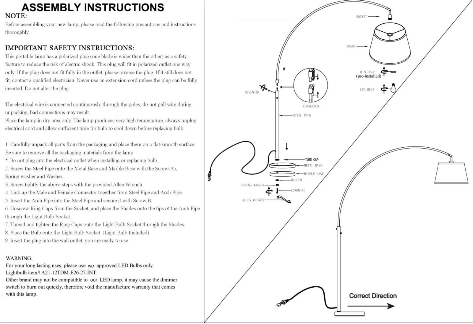 Brayden Studio BSTU4963 Assembly Instructions