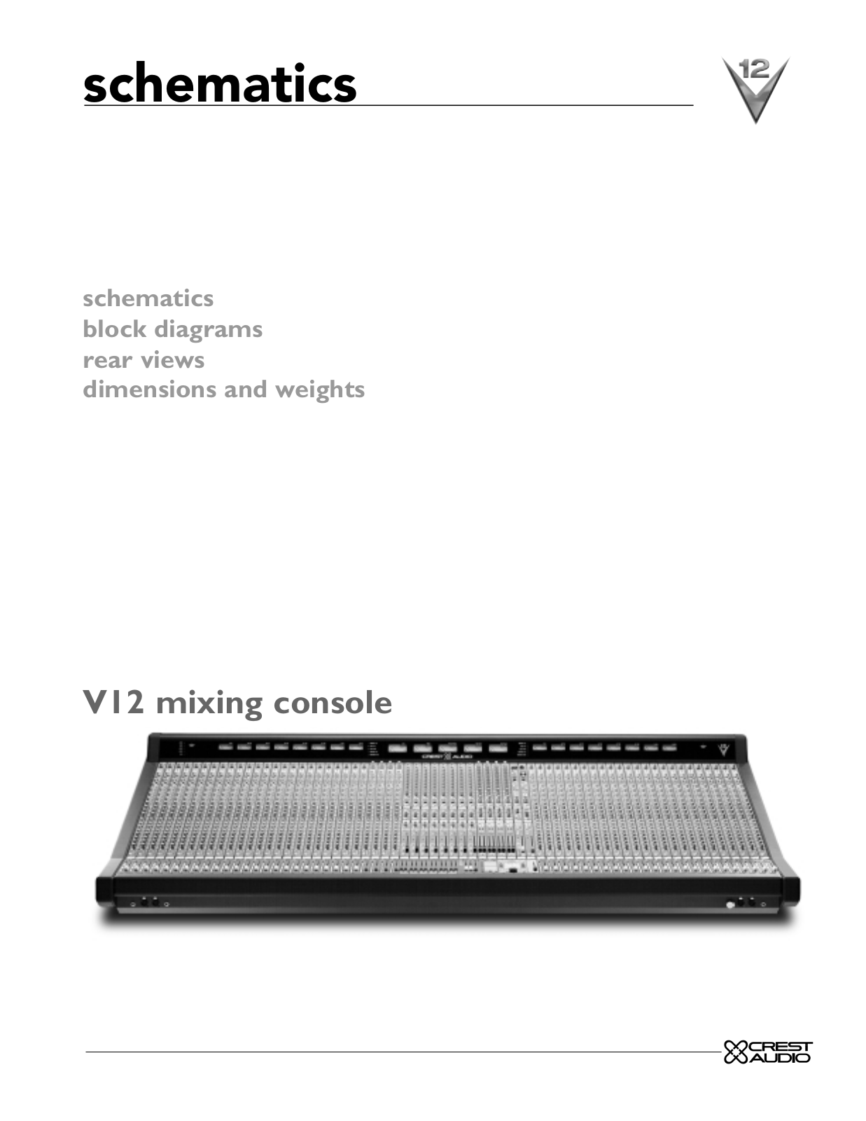 Crest Audio V-12 Schematic