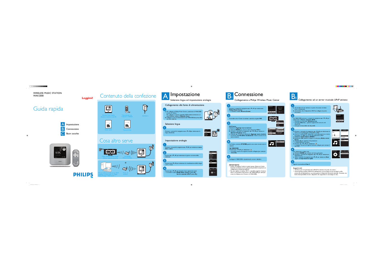 Philips WAK3300 Getting Started Guide