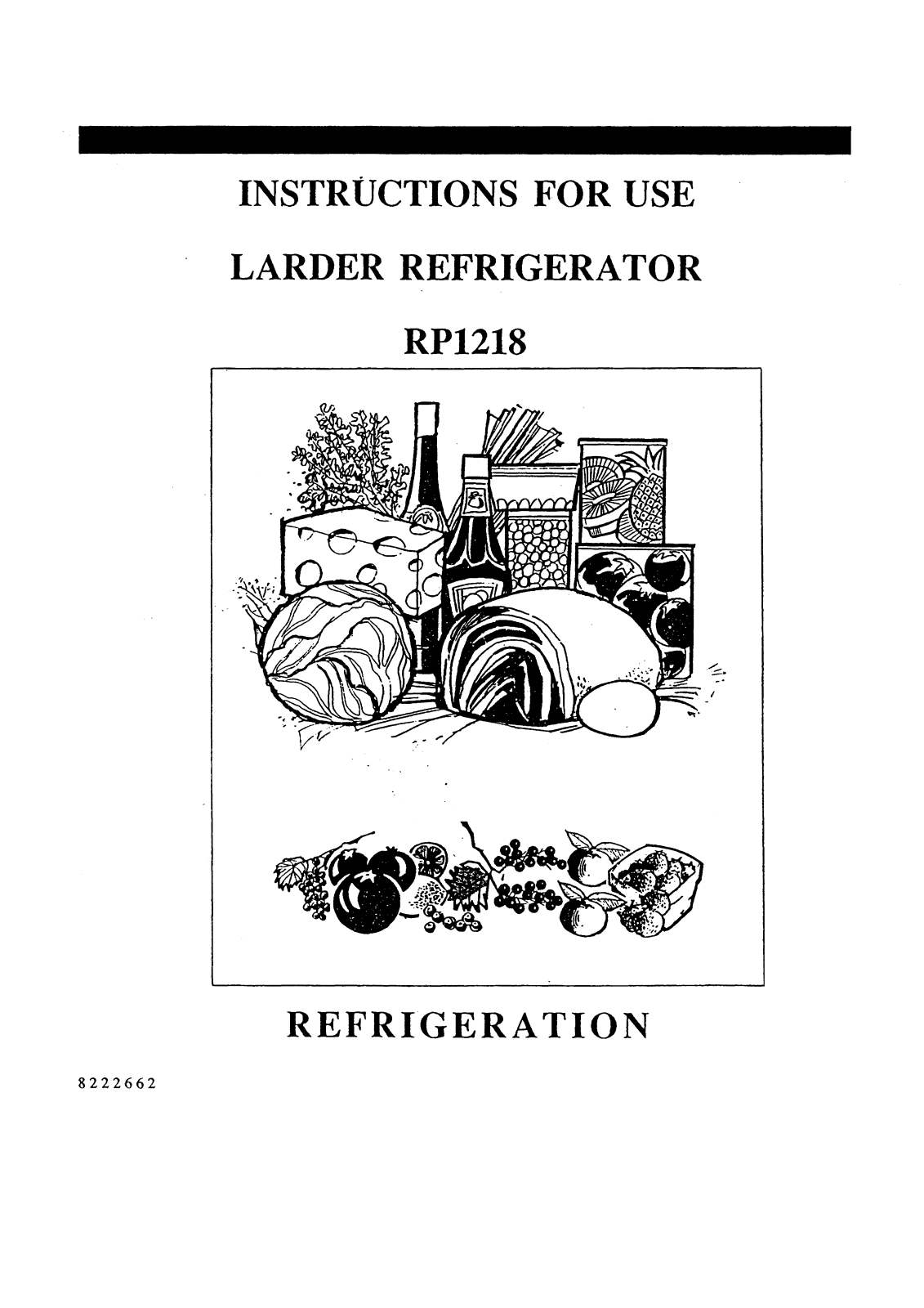 Electrolux RP1218 User Manual