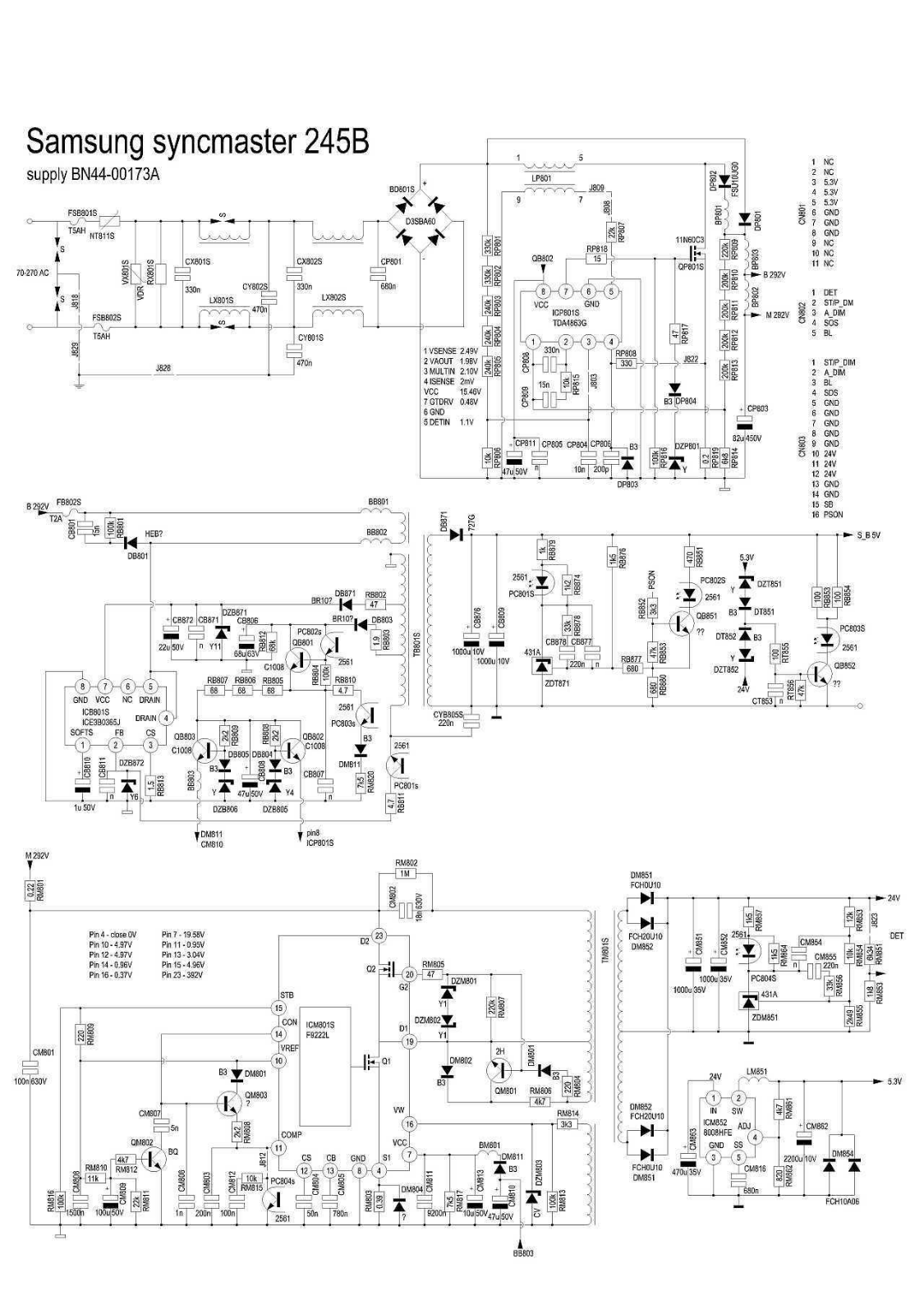 SAMSUNG BN44-00173A schematic