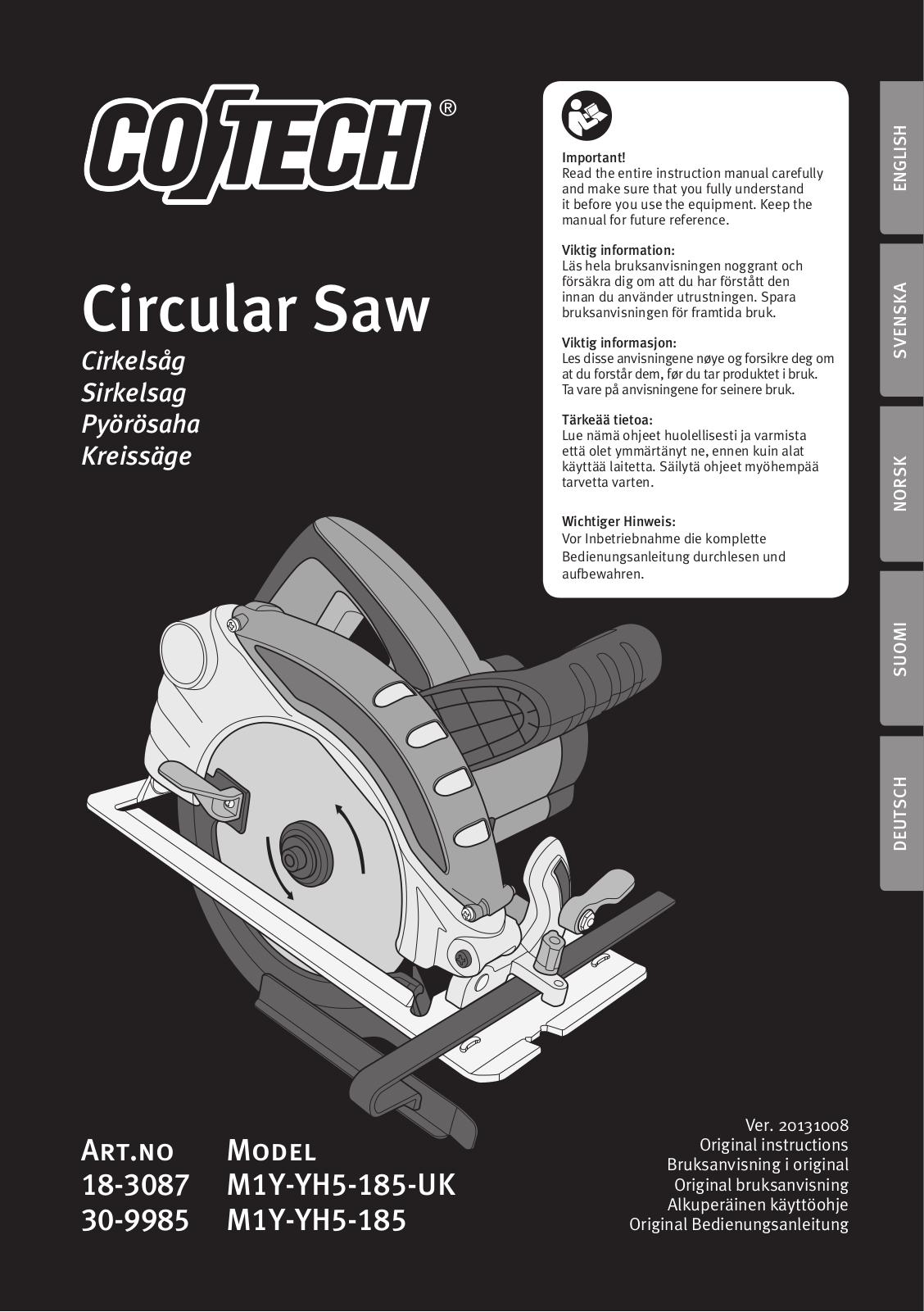 Cotech M1Y-YH5-185 User Manual