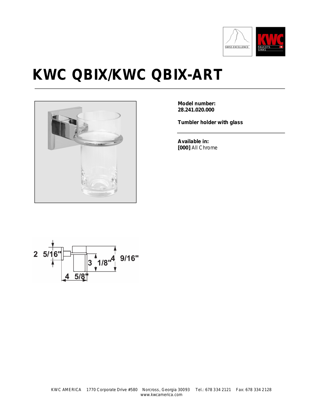 KWC 28.241.020.000 User Manual