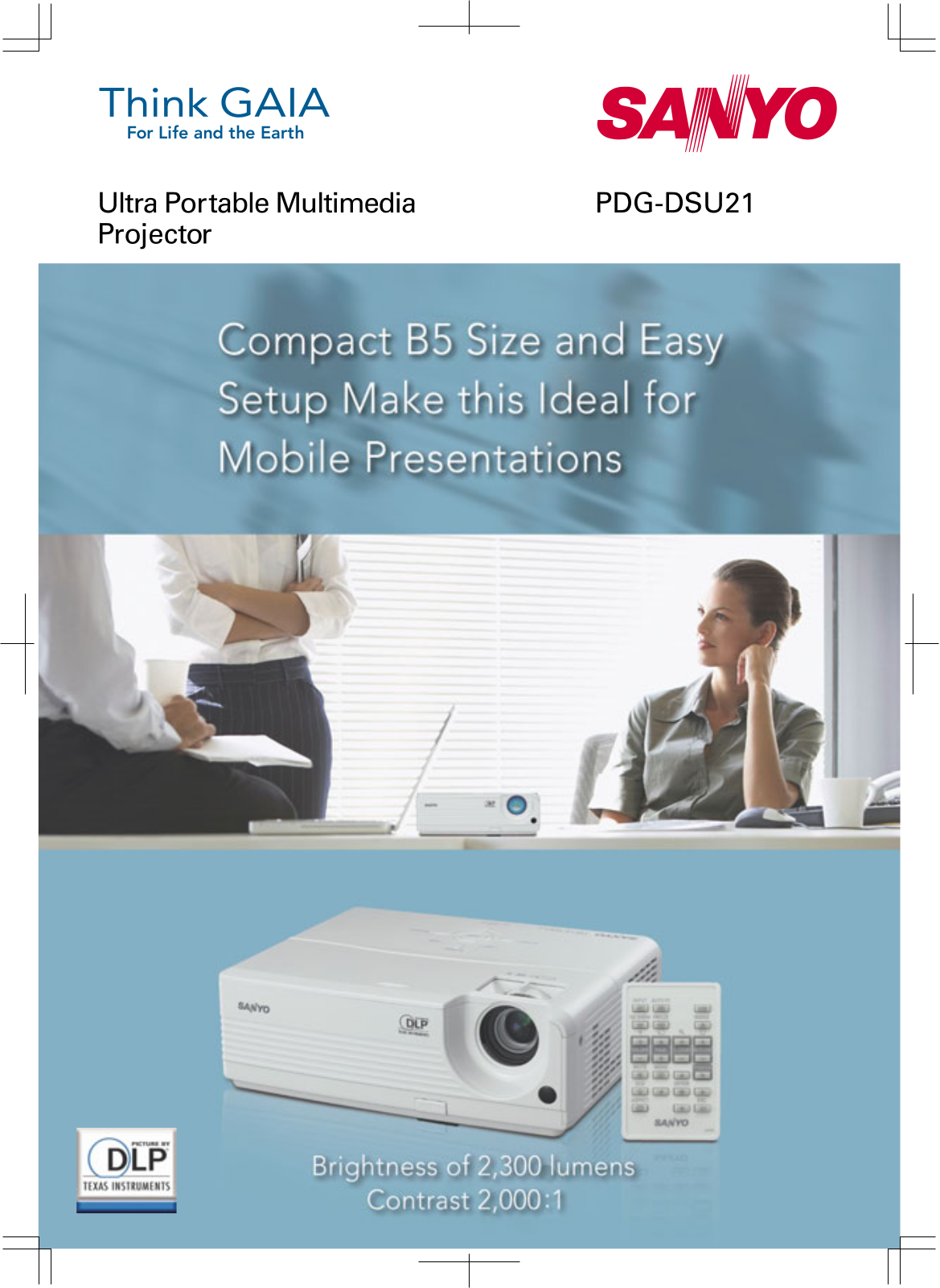 Sanyo PDG-DSU21 Specifications - ManualMachine.com