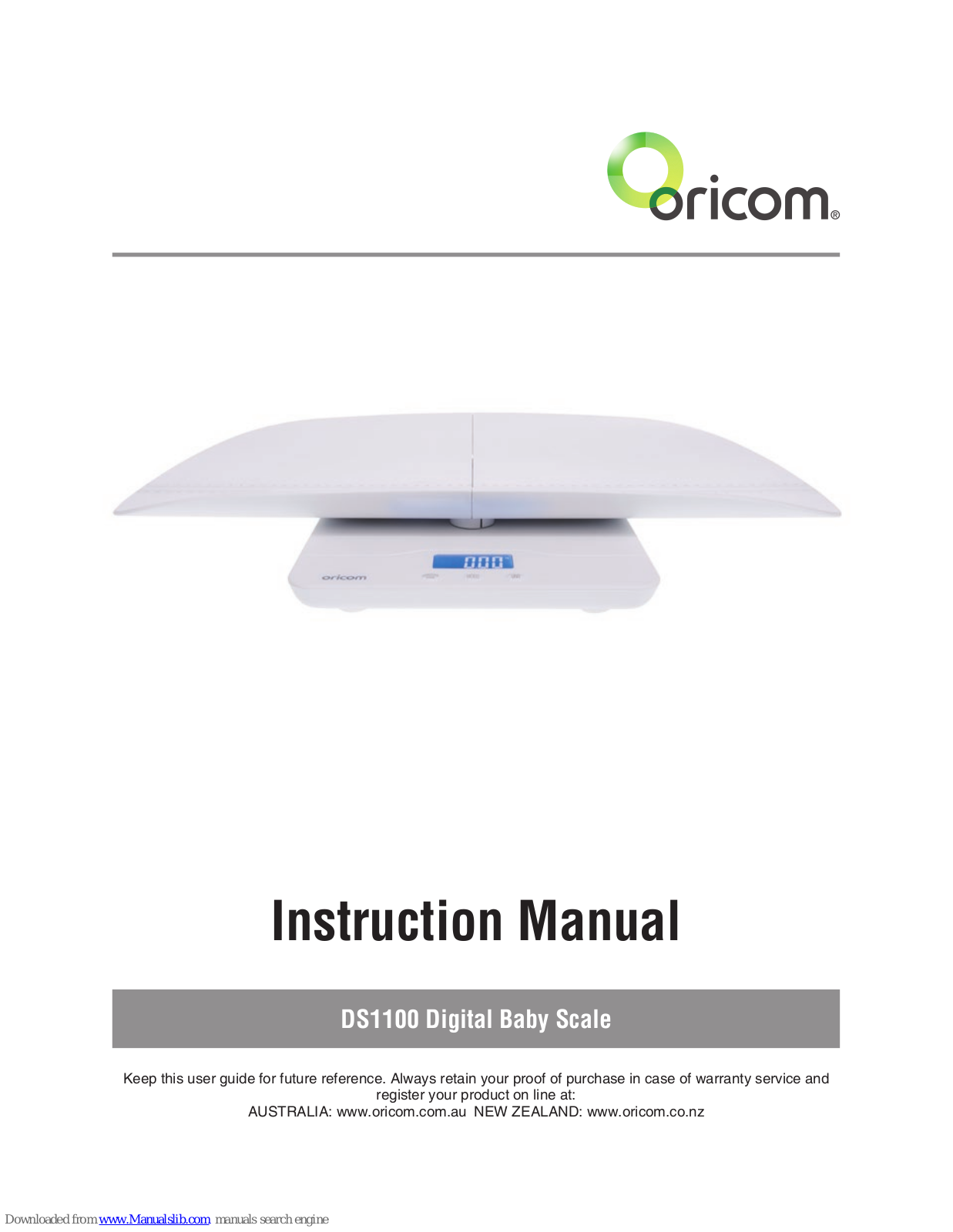 Oricom DS1100 Instruction Manual