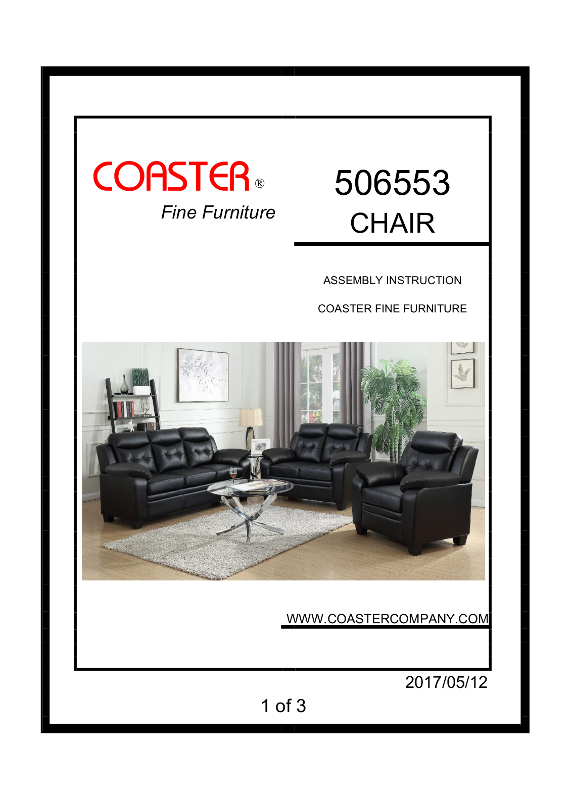 Coaster 506553 Assembly Guide