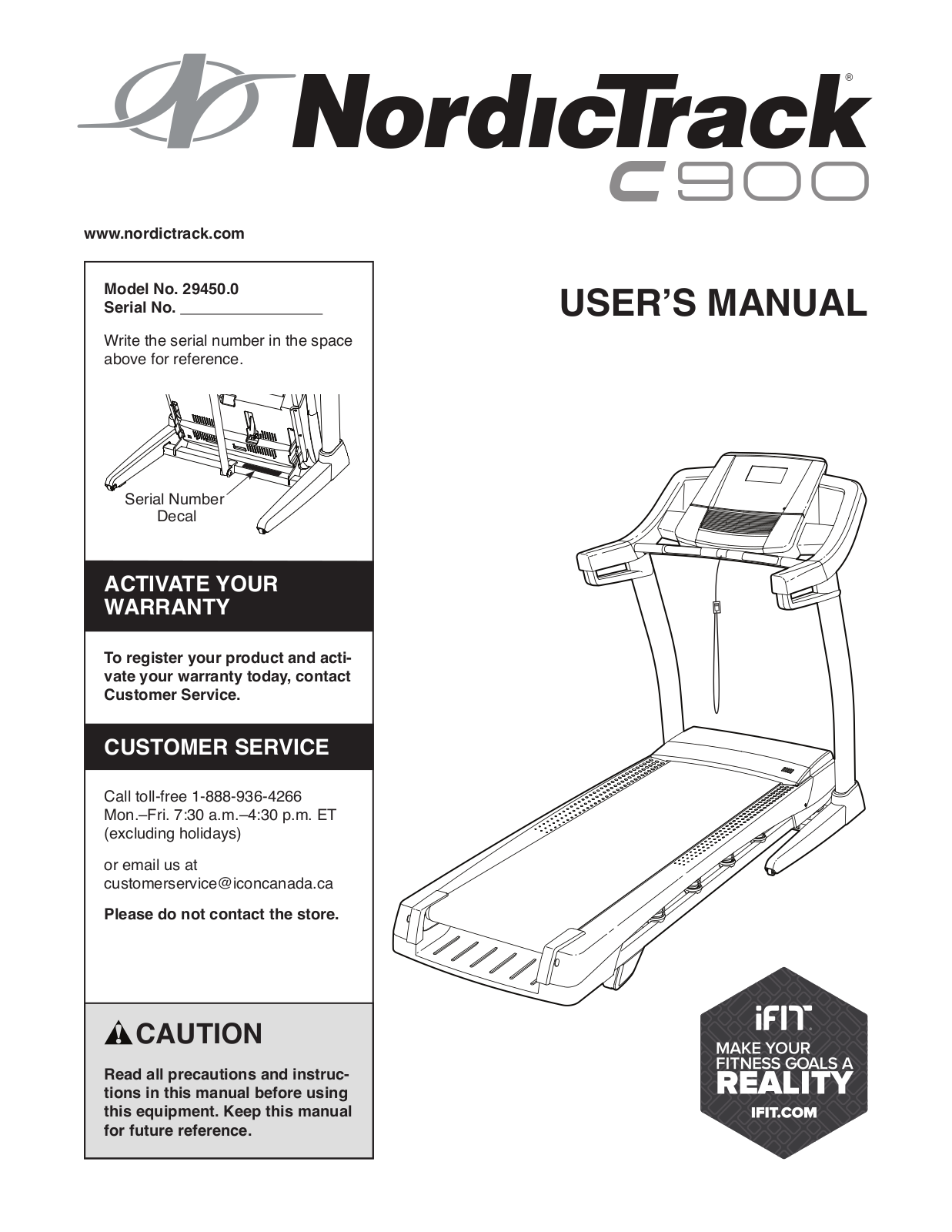 NordicTrack 294500 Owner's Manual