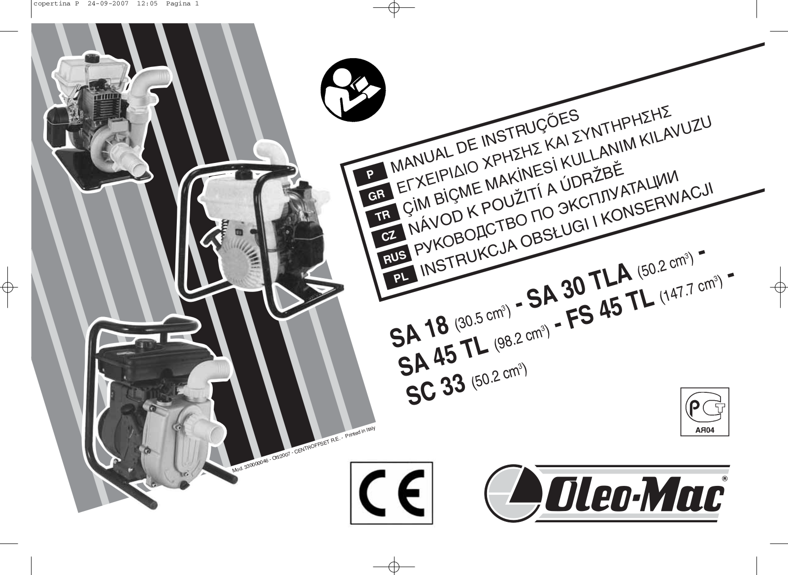 Oleo-mac SA30TLA User Manual