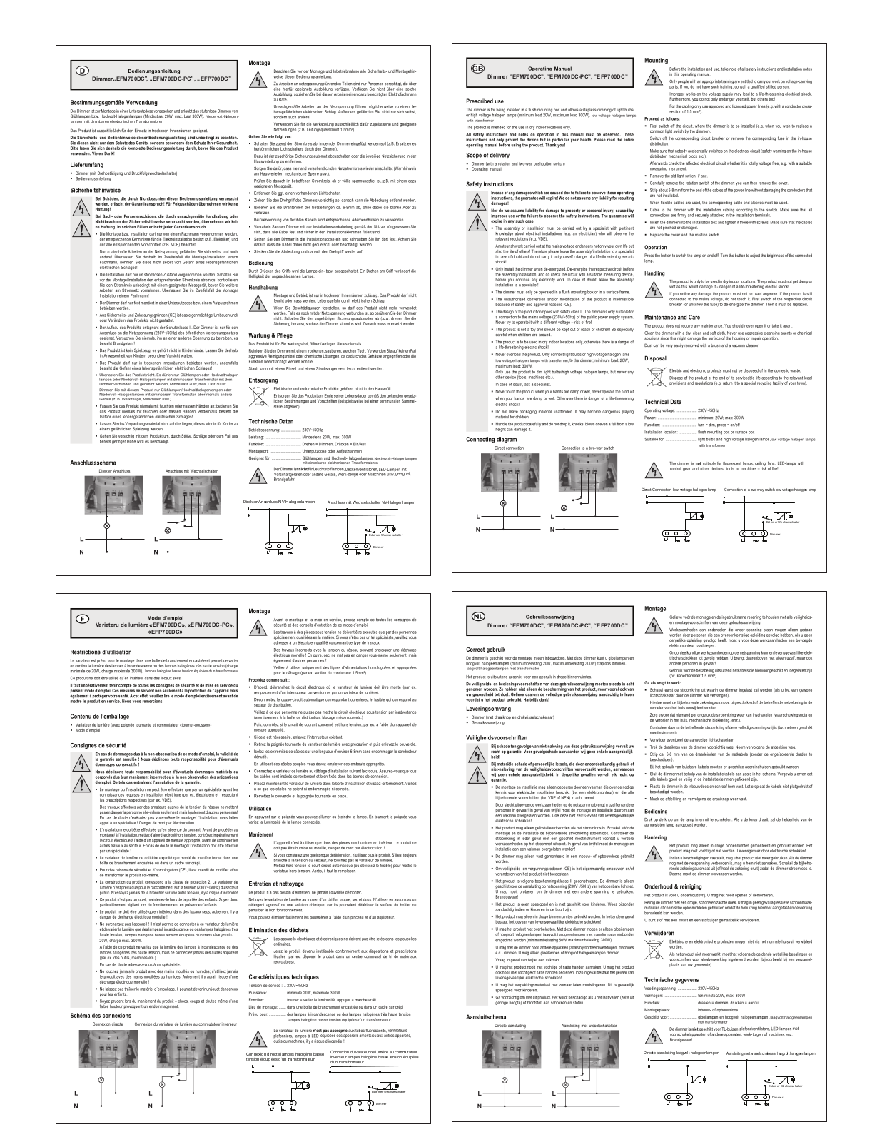 GAO EFP700DC User guide - ManualMachine.com