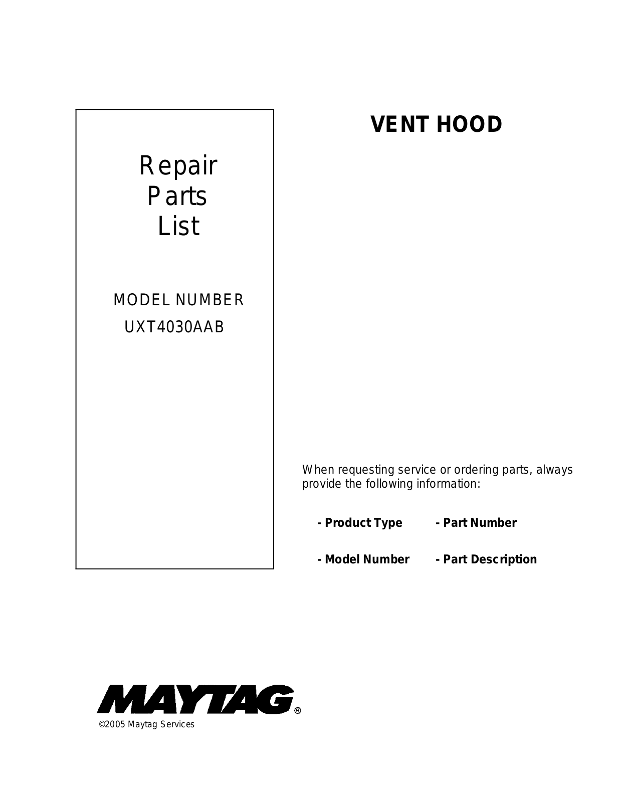 Whirlpool UXT4030AAB User Manual