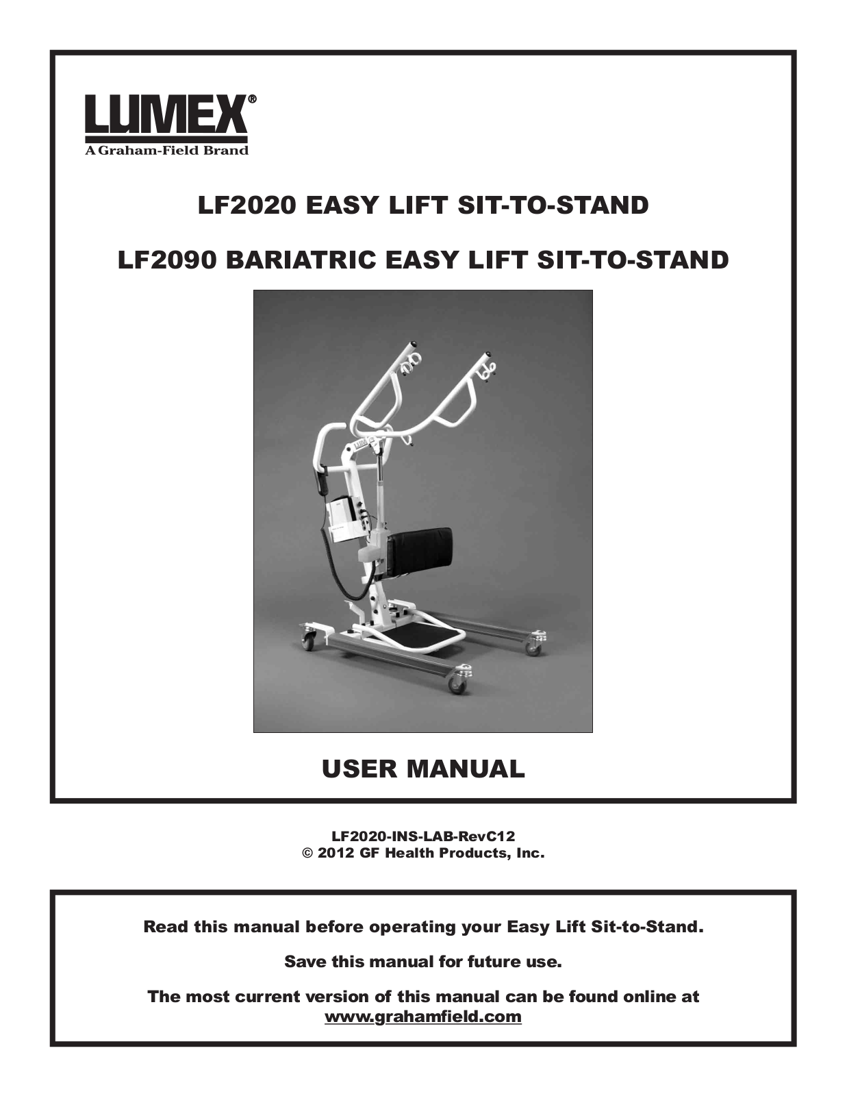 Graham Field LF2090, LF2020 User Manual