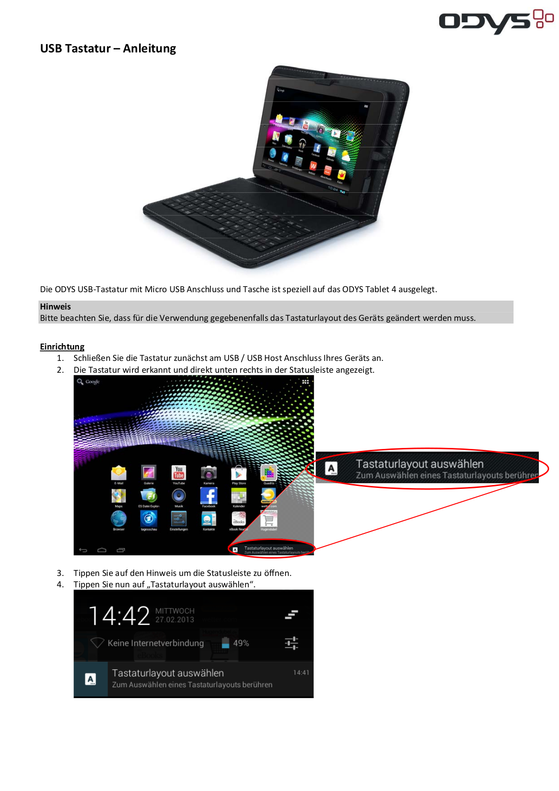 ODYS USB User Manual