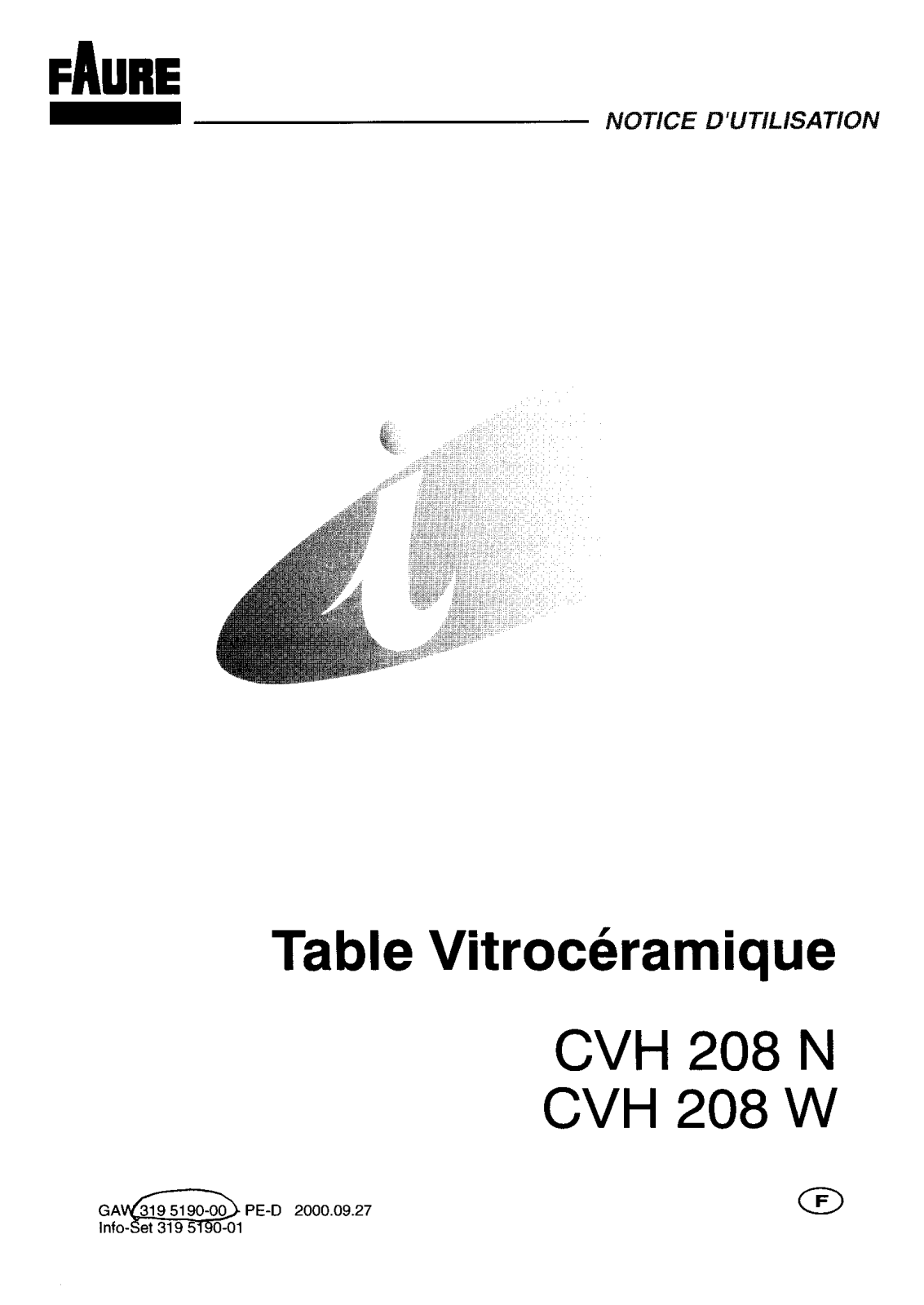 Faure CVH208N User Manual