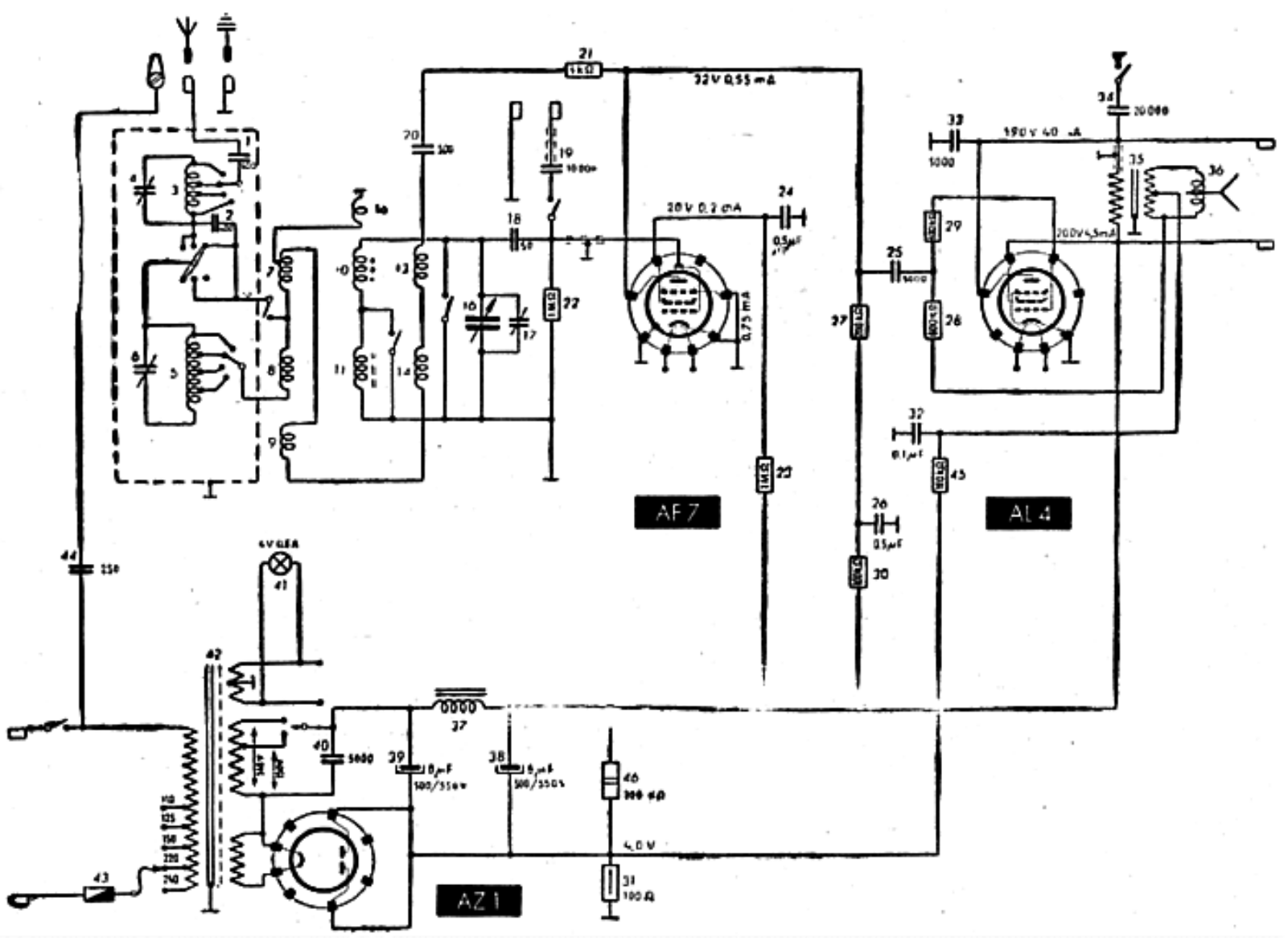 Telefunken T813 Schematic