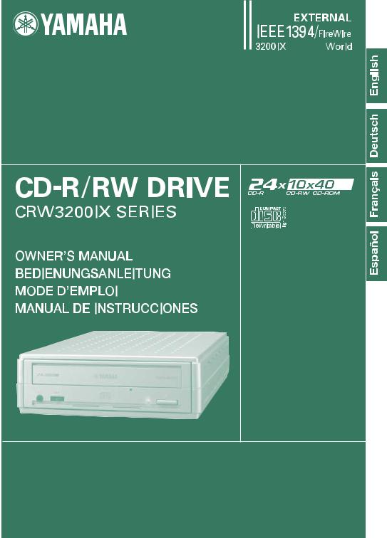 Yamaha CRW3200IX  series Owner Manual