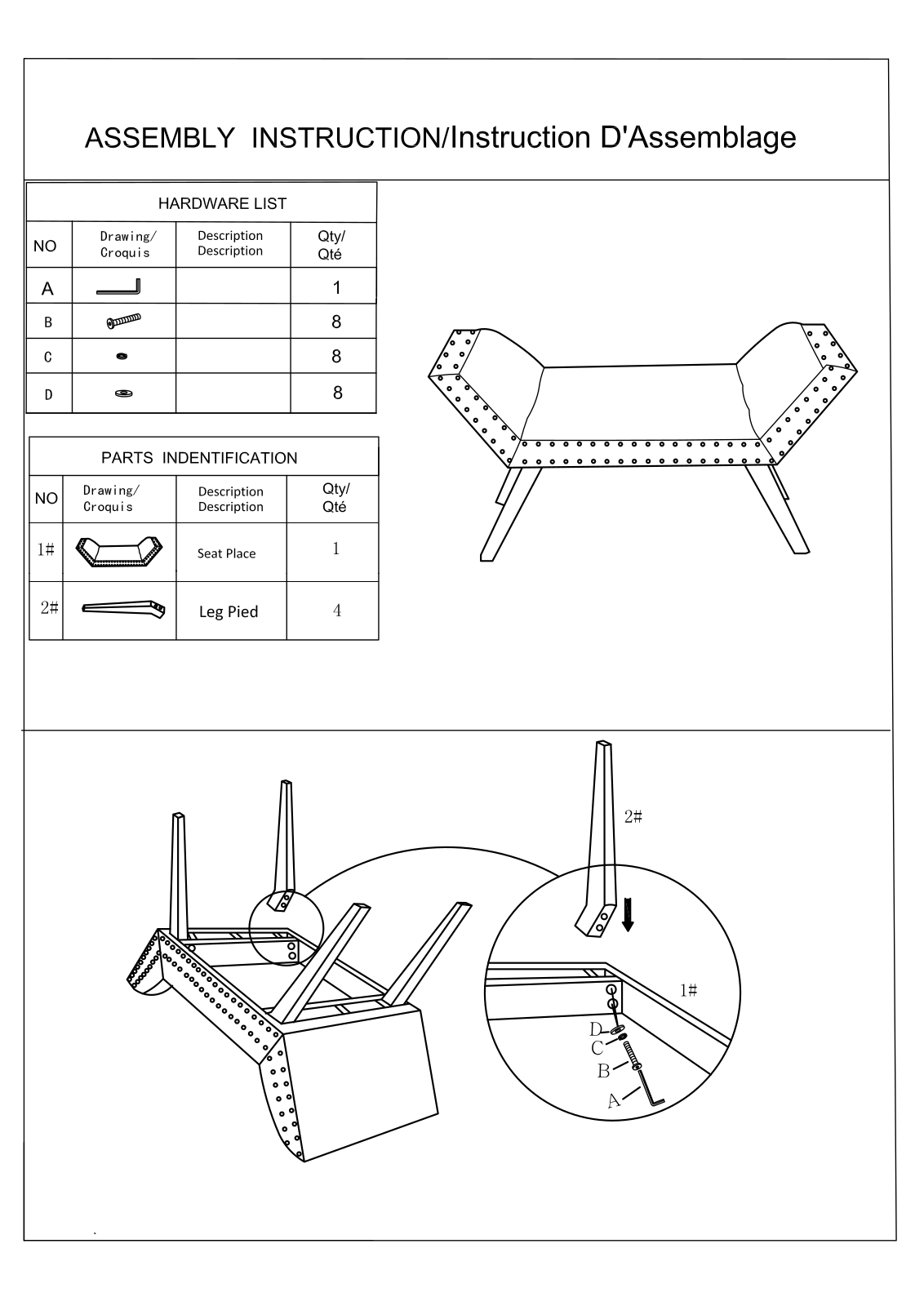 Alcott Hill W001628261 Assembly Instruction