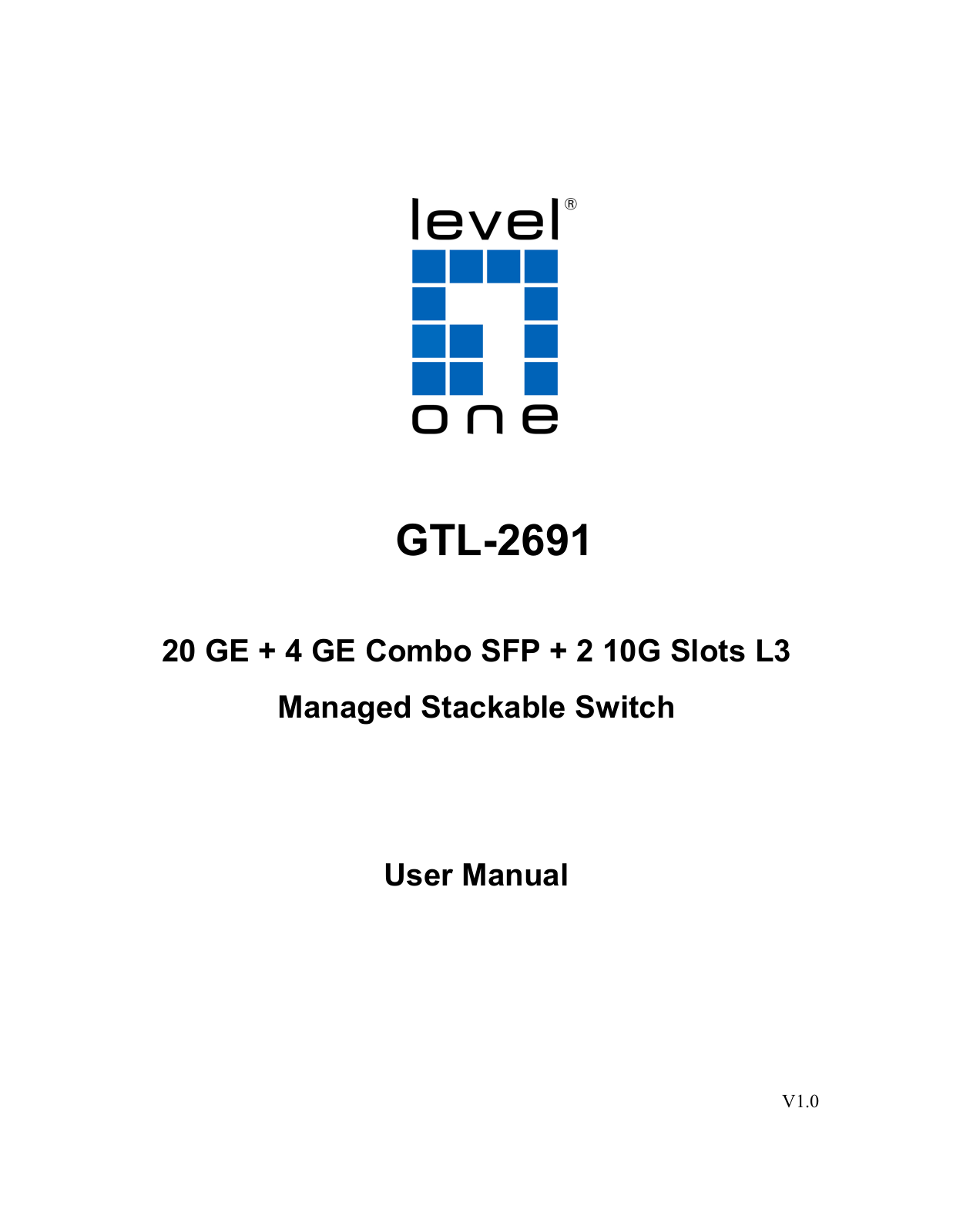 LevelOne GTL-2691 User Manual