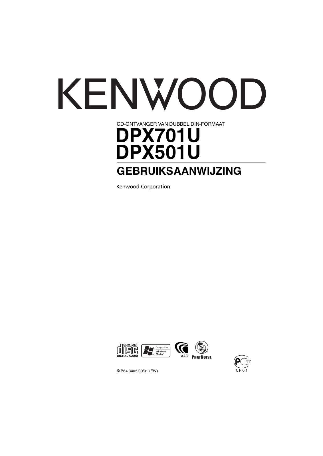 KENWOOD DPX701U, DPX501U User Manual