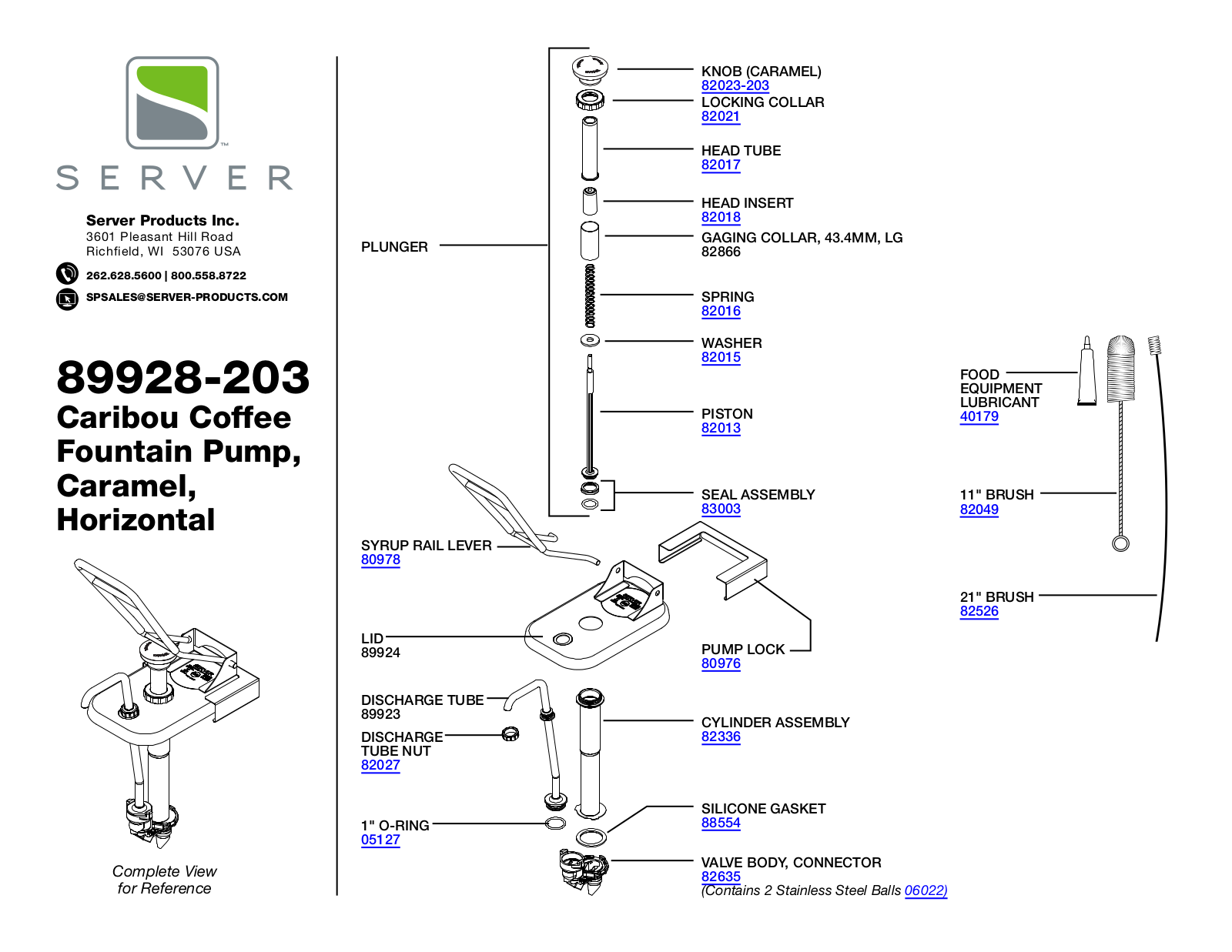 Server 89928-203 Parts Manual