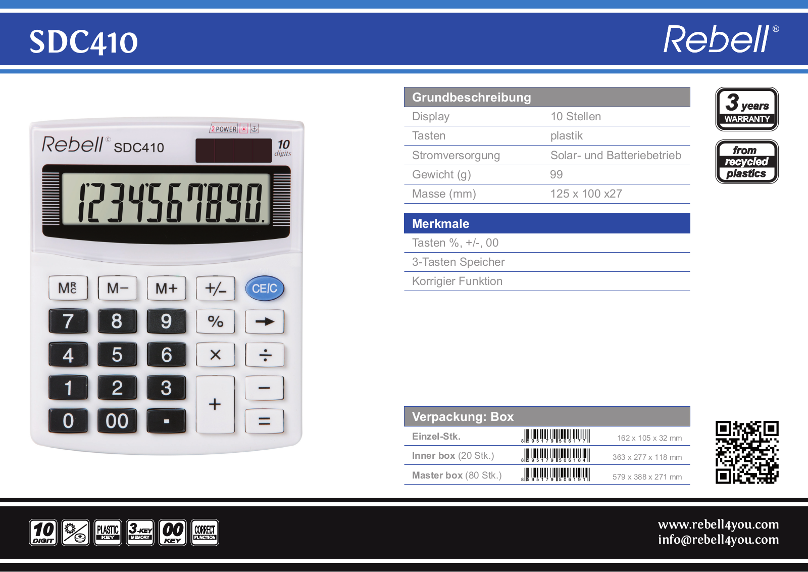 Rebell SDC 410 User Manual