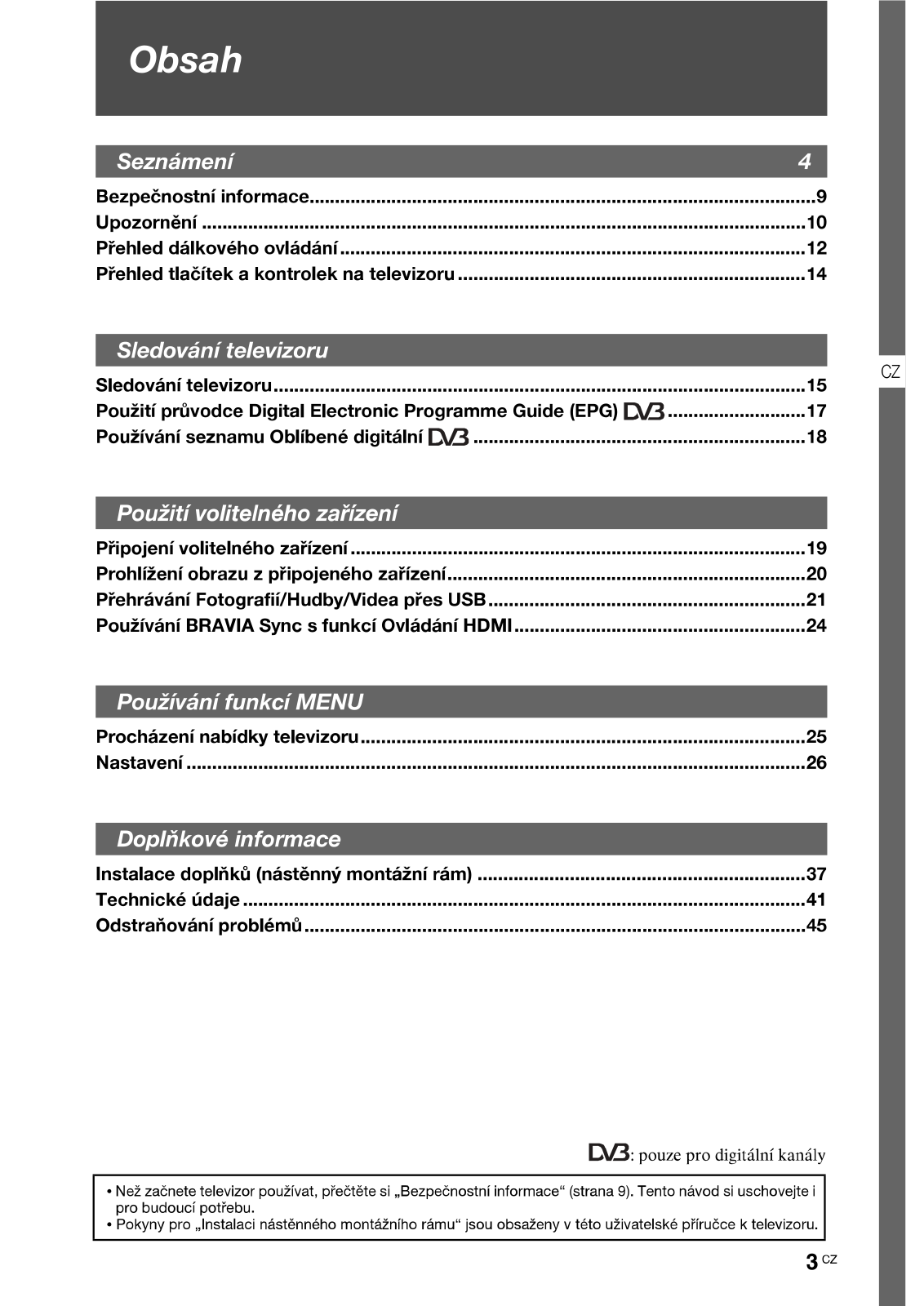 Sony KDL-26BX321 User Manual