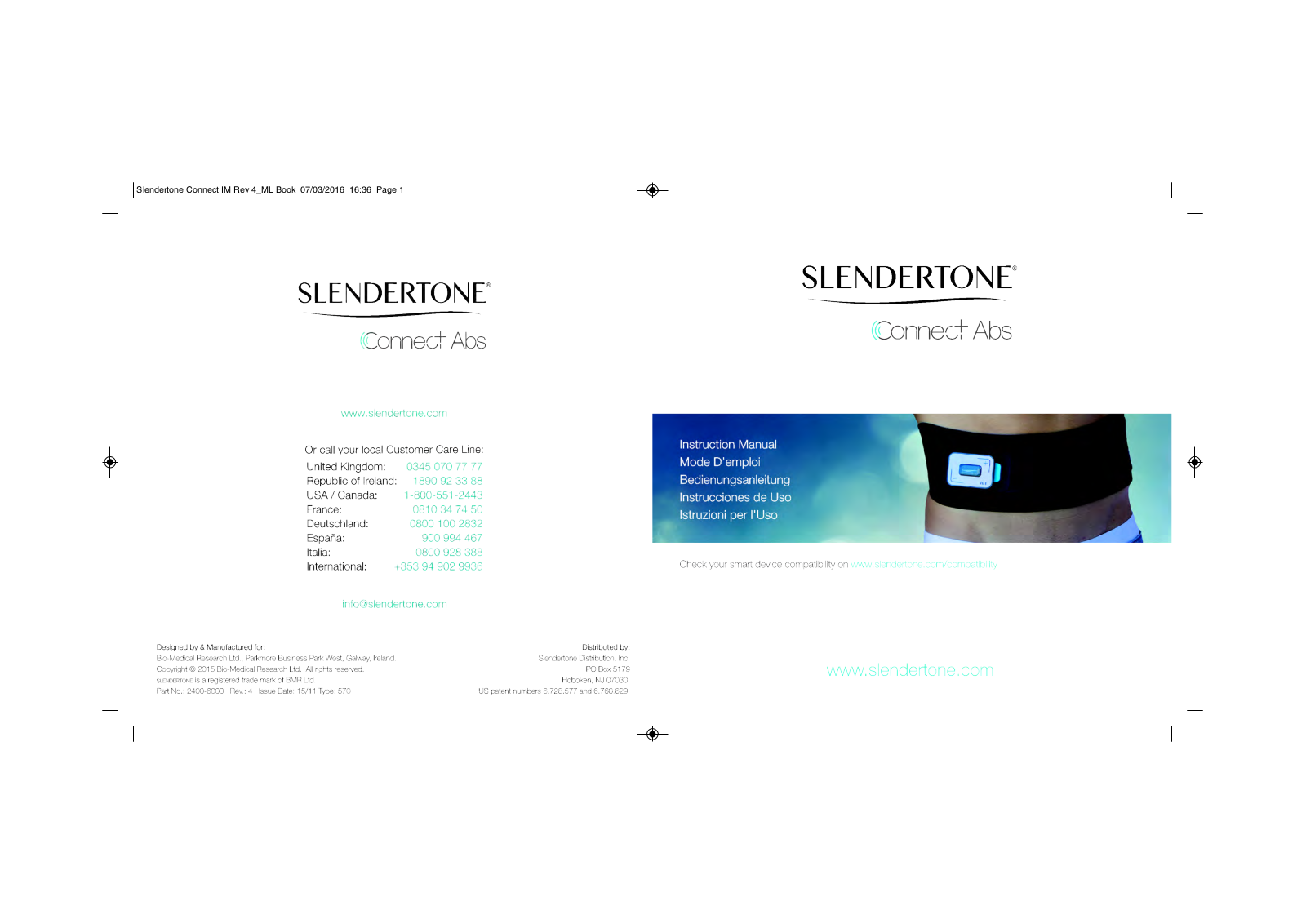 Slendertone Connect ABS User Manual