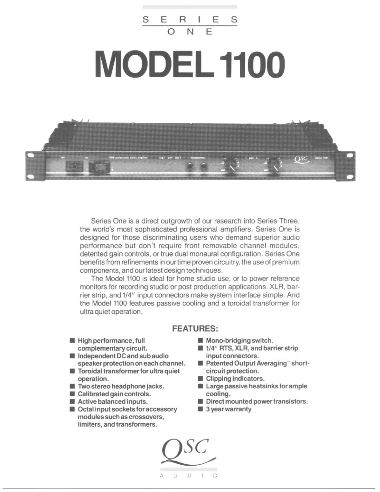 QSC 1100 Brochure