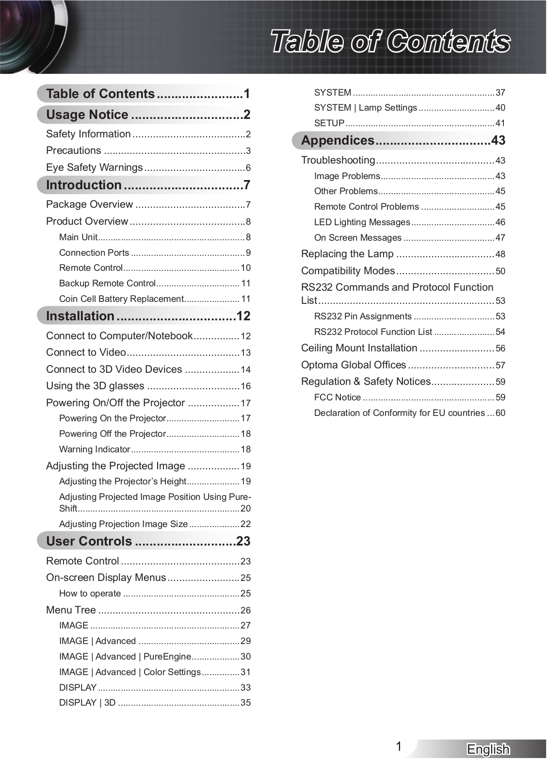 Optoma HD83 User Manual