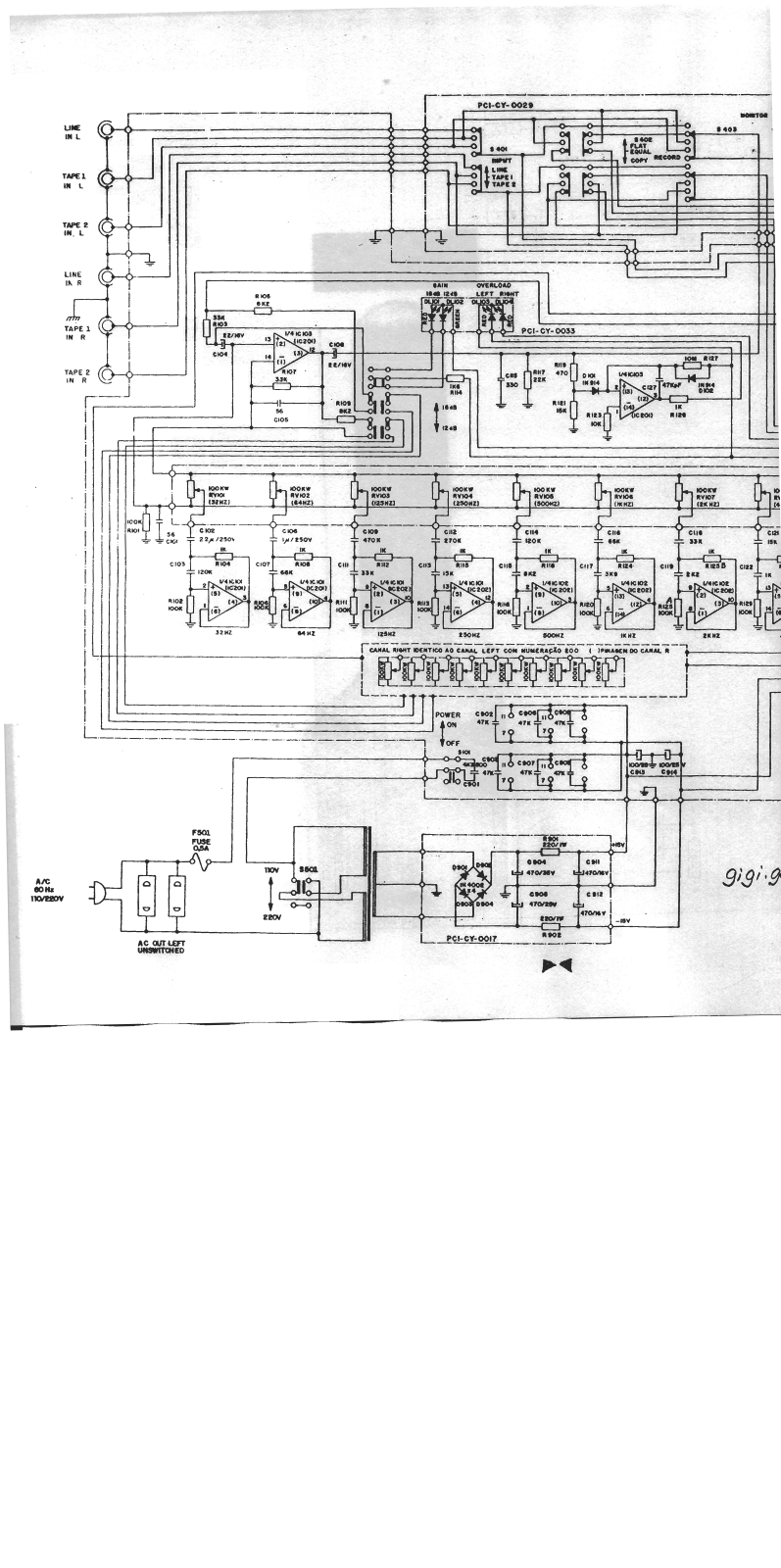 Cygnus GE1800 Schematic