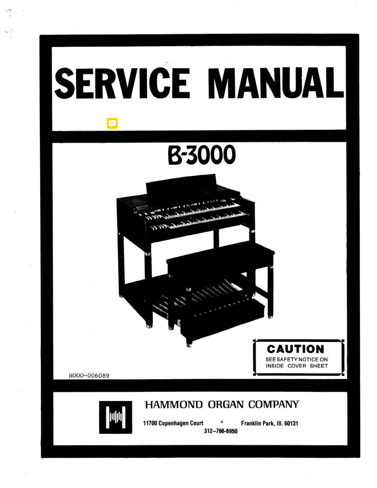 Hammond B3000 User Manual