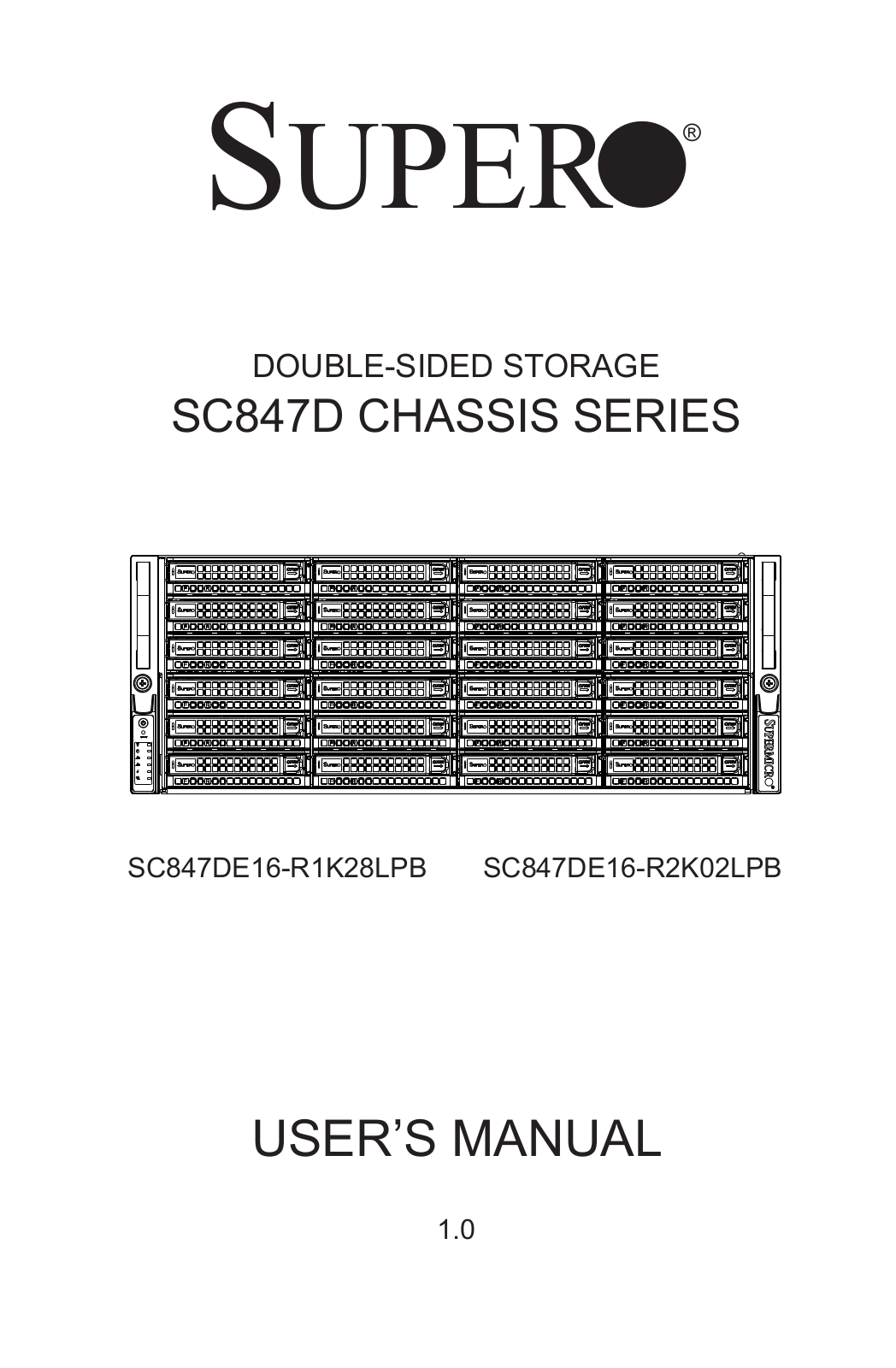 Supermicro Supero SC847DE16-R1K28LPB, Supero SC847DE16-R2K02LPB User Manual