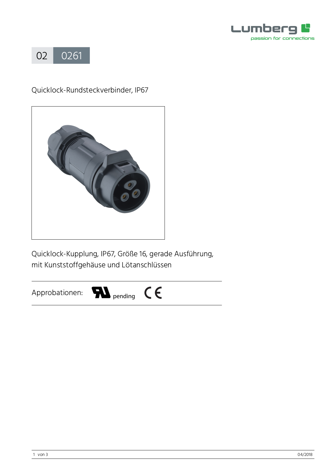 LUTRONIC 0261 02 Datasheet - ManualMachine.com