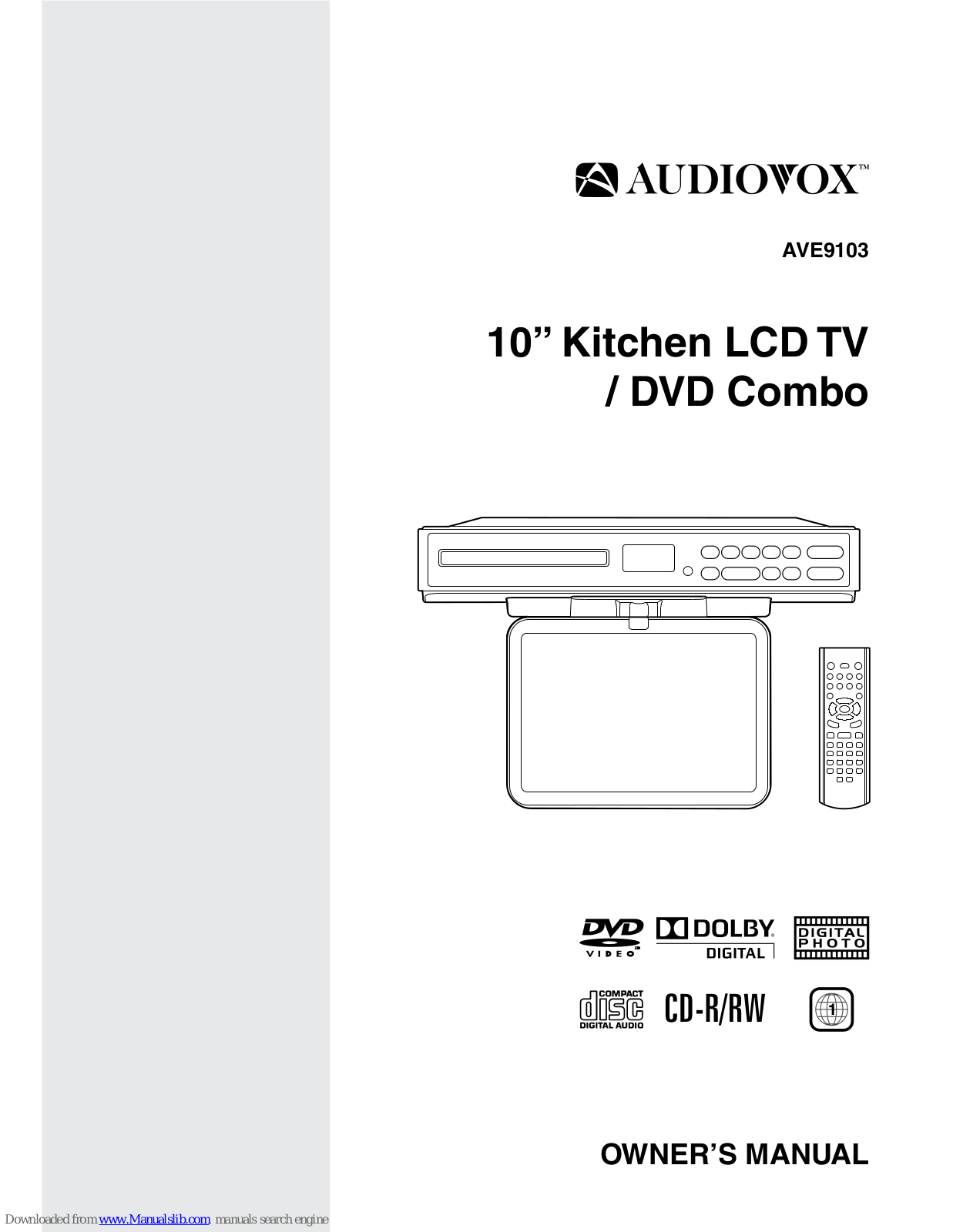 Audiovox AVE9103 Owner's Manual