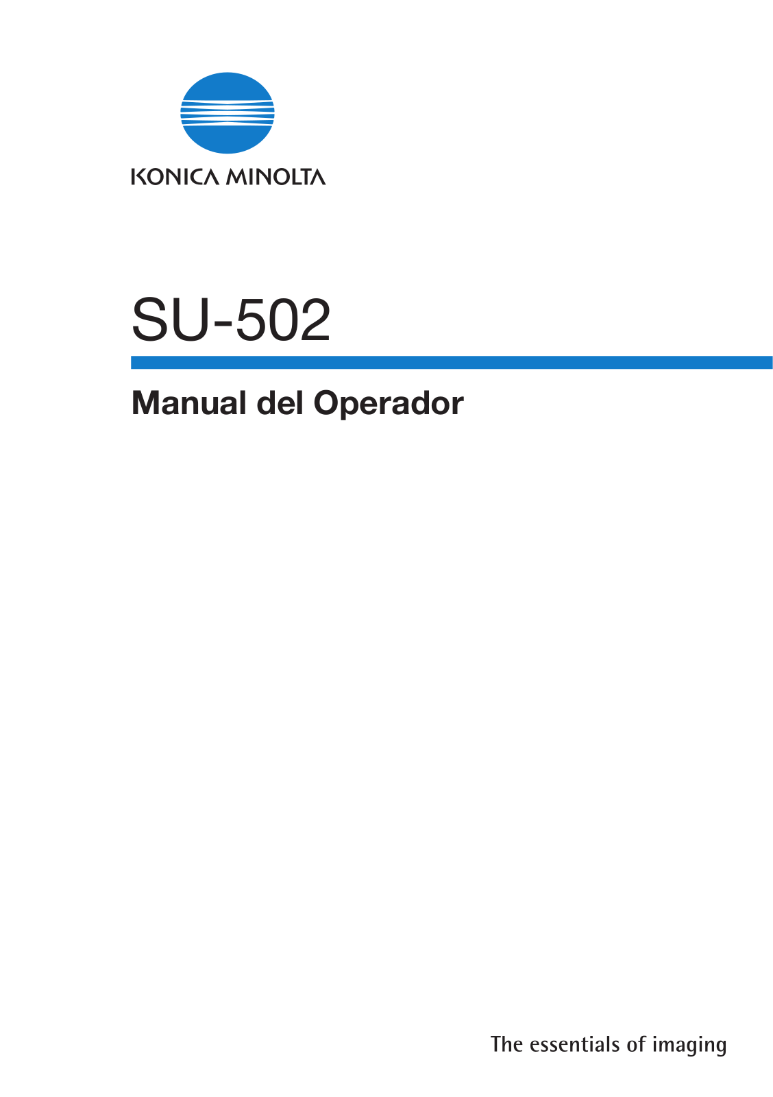 Konica minolta SU-502 User Manual