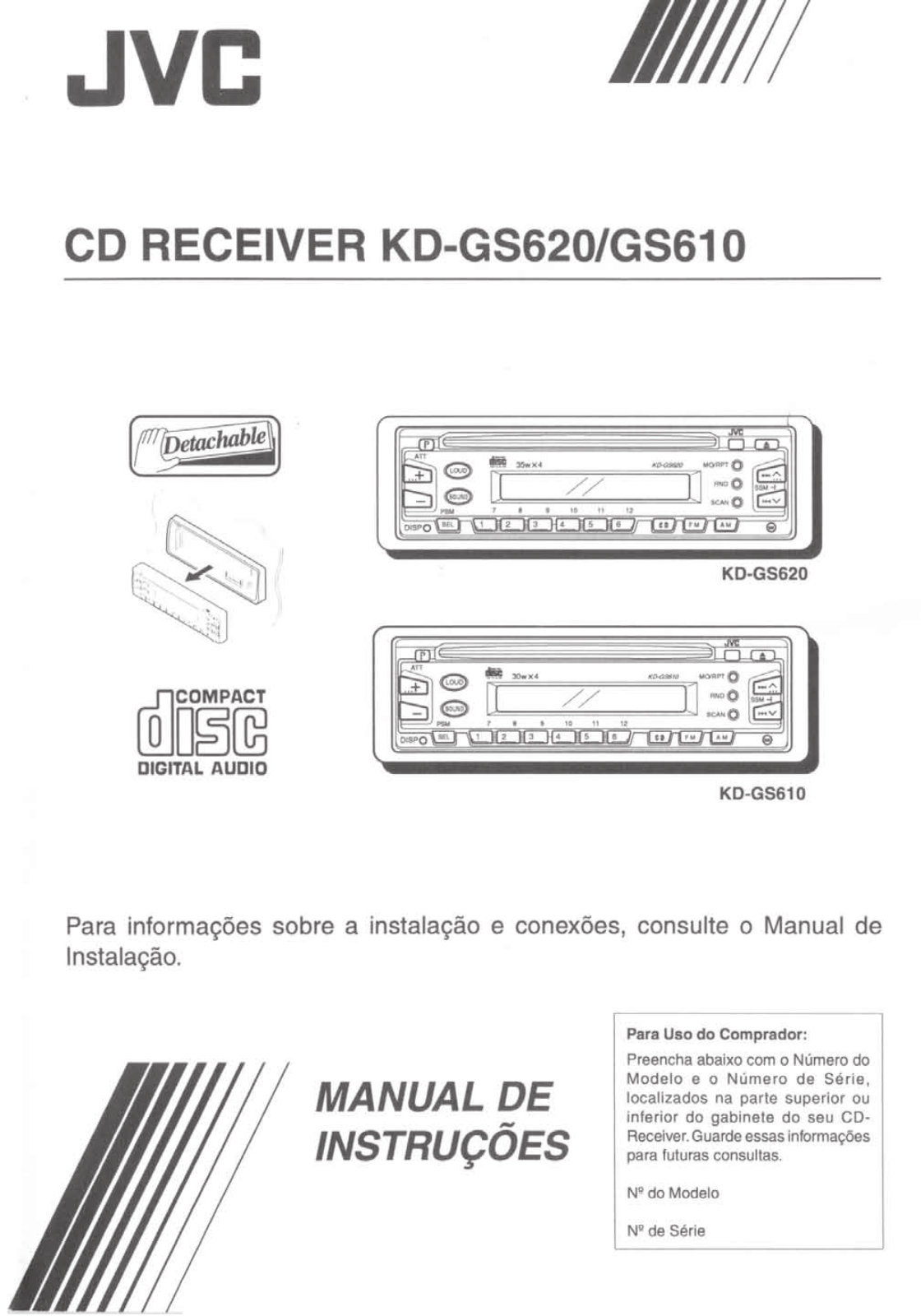 Jvc KD-GS620, KD-GS610 User Manual