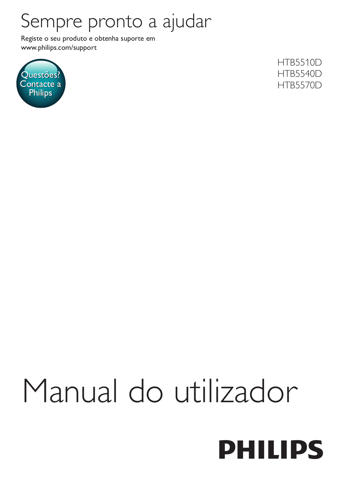 PHILIPS HTB5570D, HTB5540D, HTB5510D User Manual