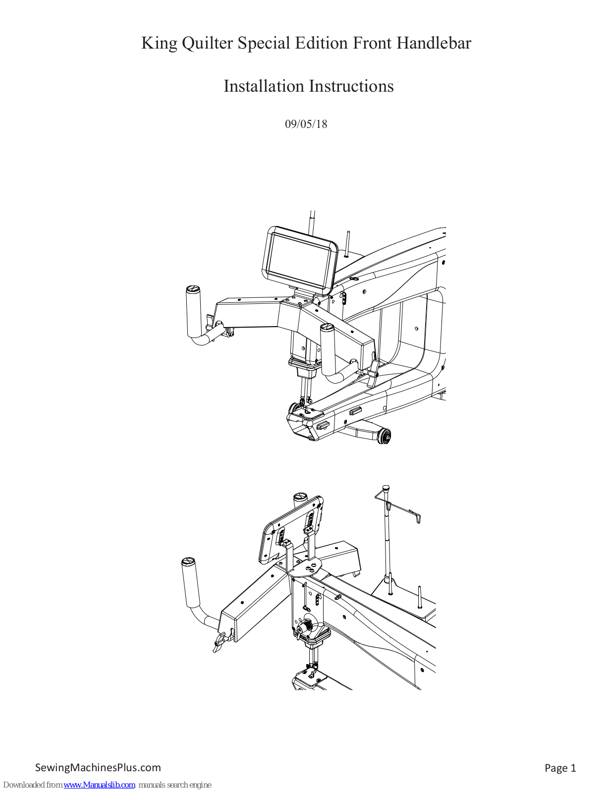 SewingMachinesPlus QM29006 Installation Instructions Manual