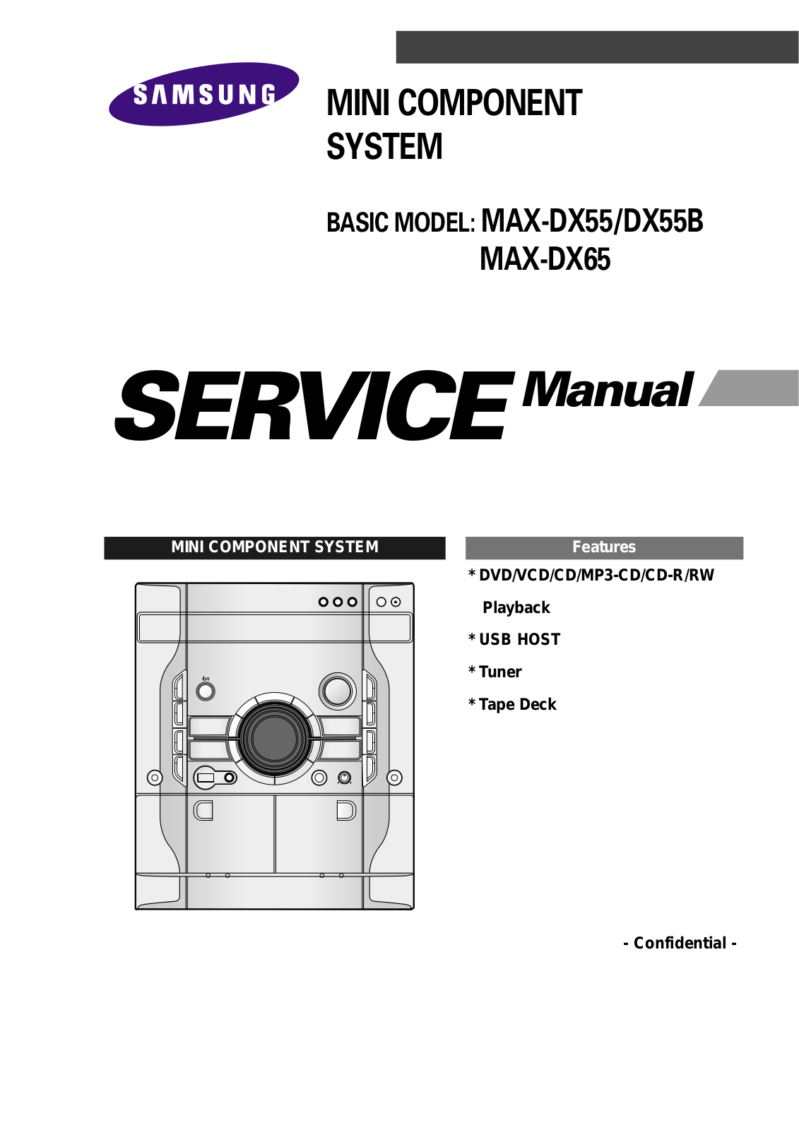 Samsung MAX DX55 Service Manual