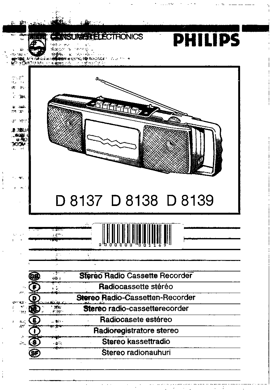 Philips D 8137, D 8138, D 8139 User Manual