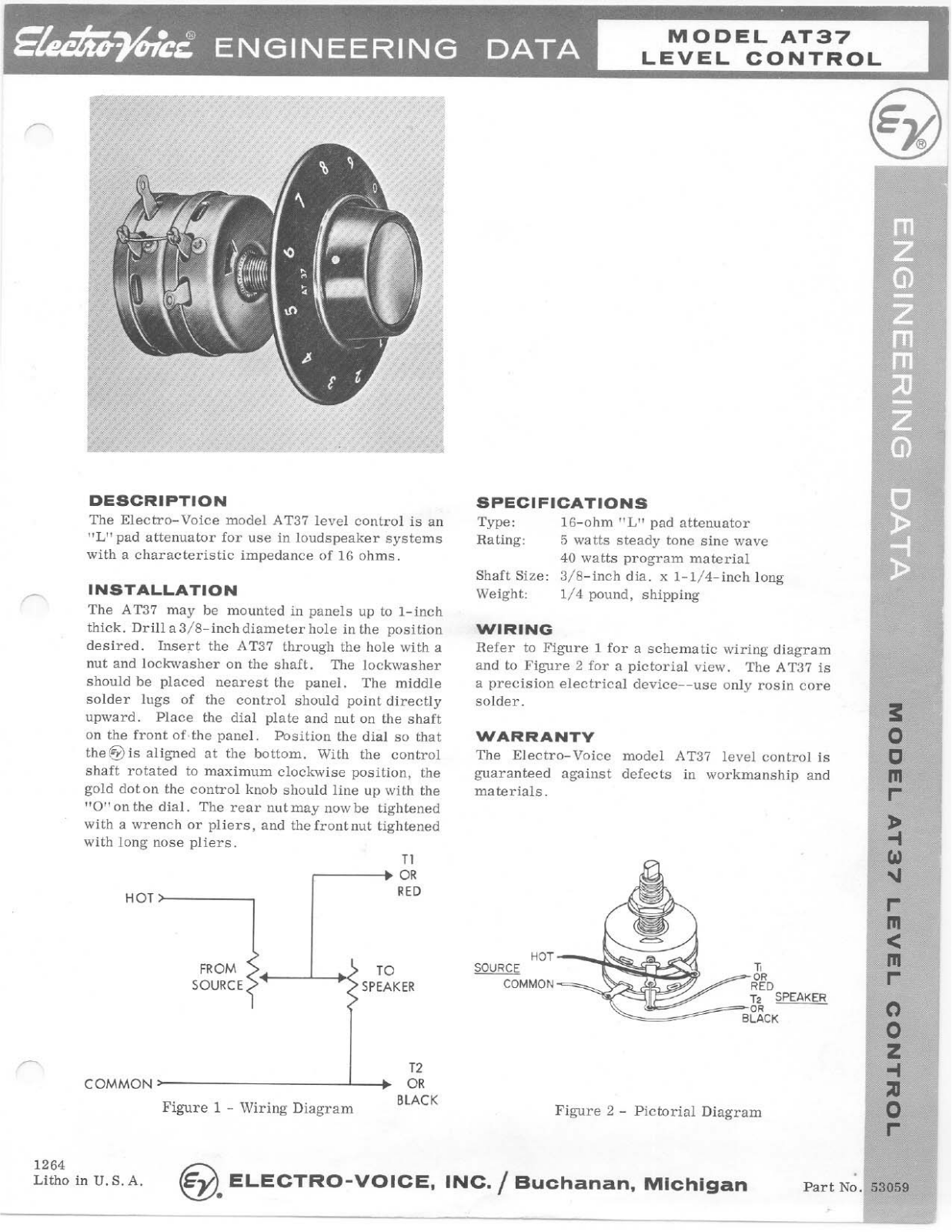 Electro-voice AT38, AT37 User Manual